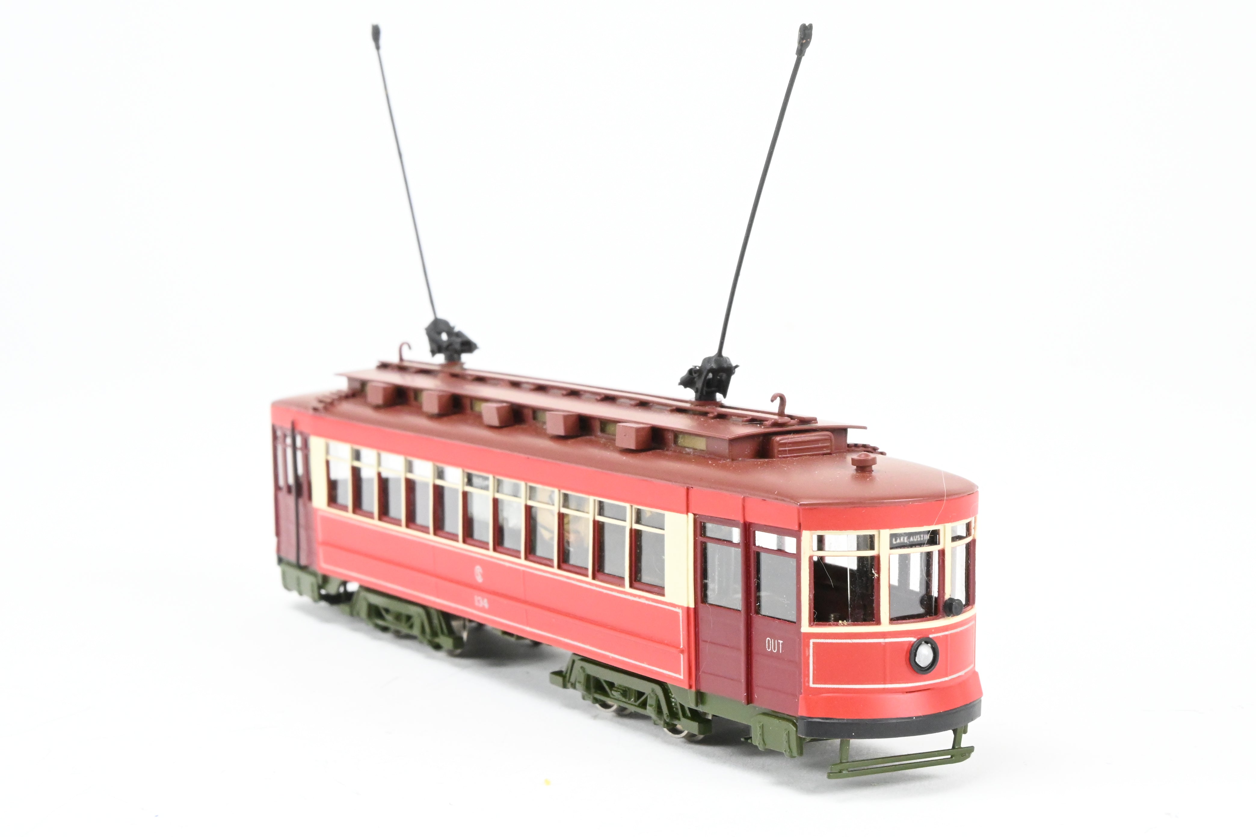 High - Quality HO Scale Brass Chicago Surface Lines Pullman Car Model - Fairfield Models 343 CSL, Custom Painted as No. 134, with Reboxx Packaging