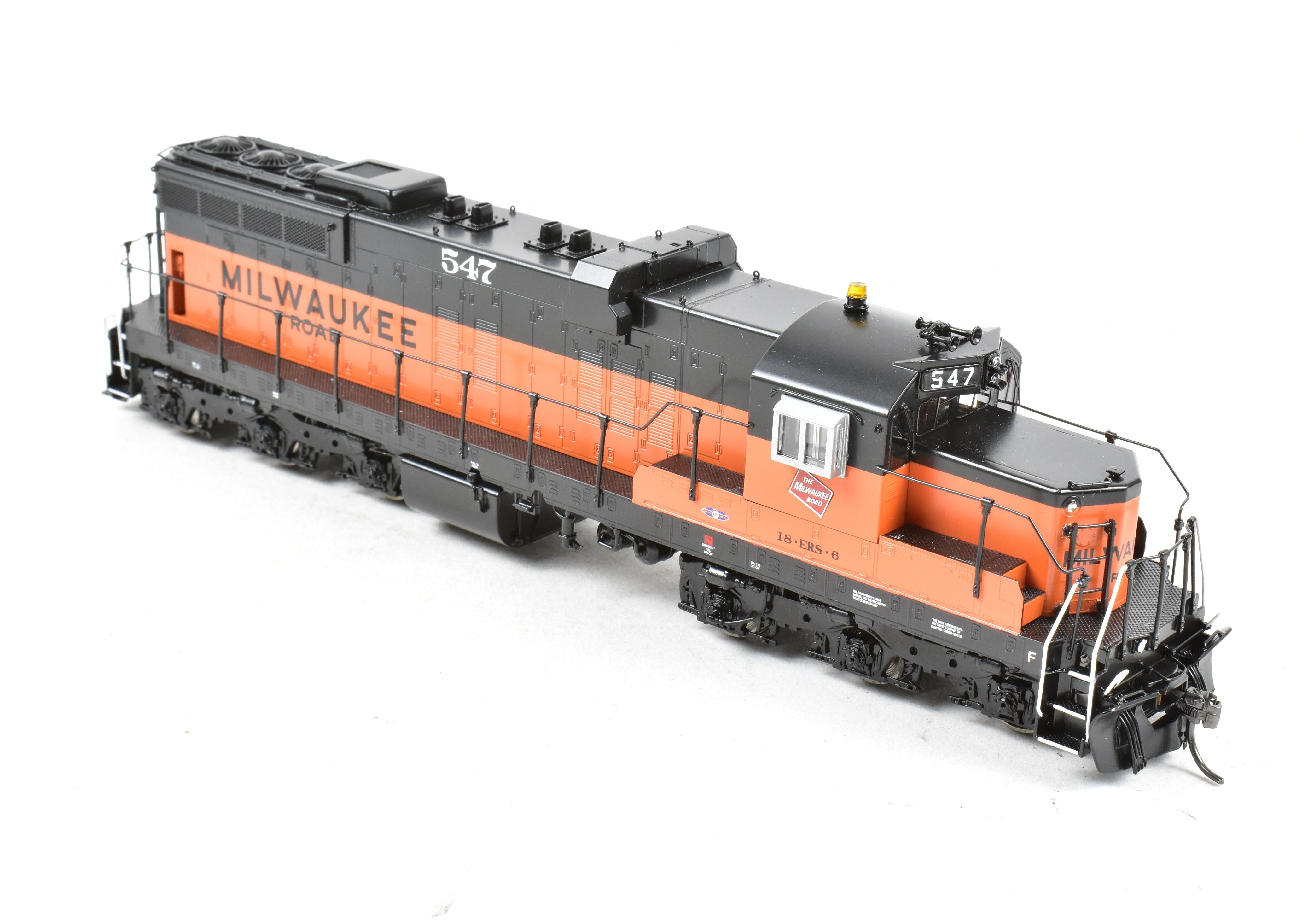 HO Scale Brass Diesel Locomotive - Overland Models, Inc. (OMI) Milwaukee Road EMD SD10 Factory Painted Model No. 547