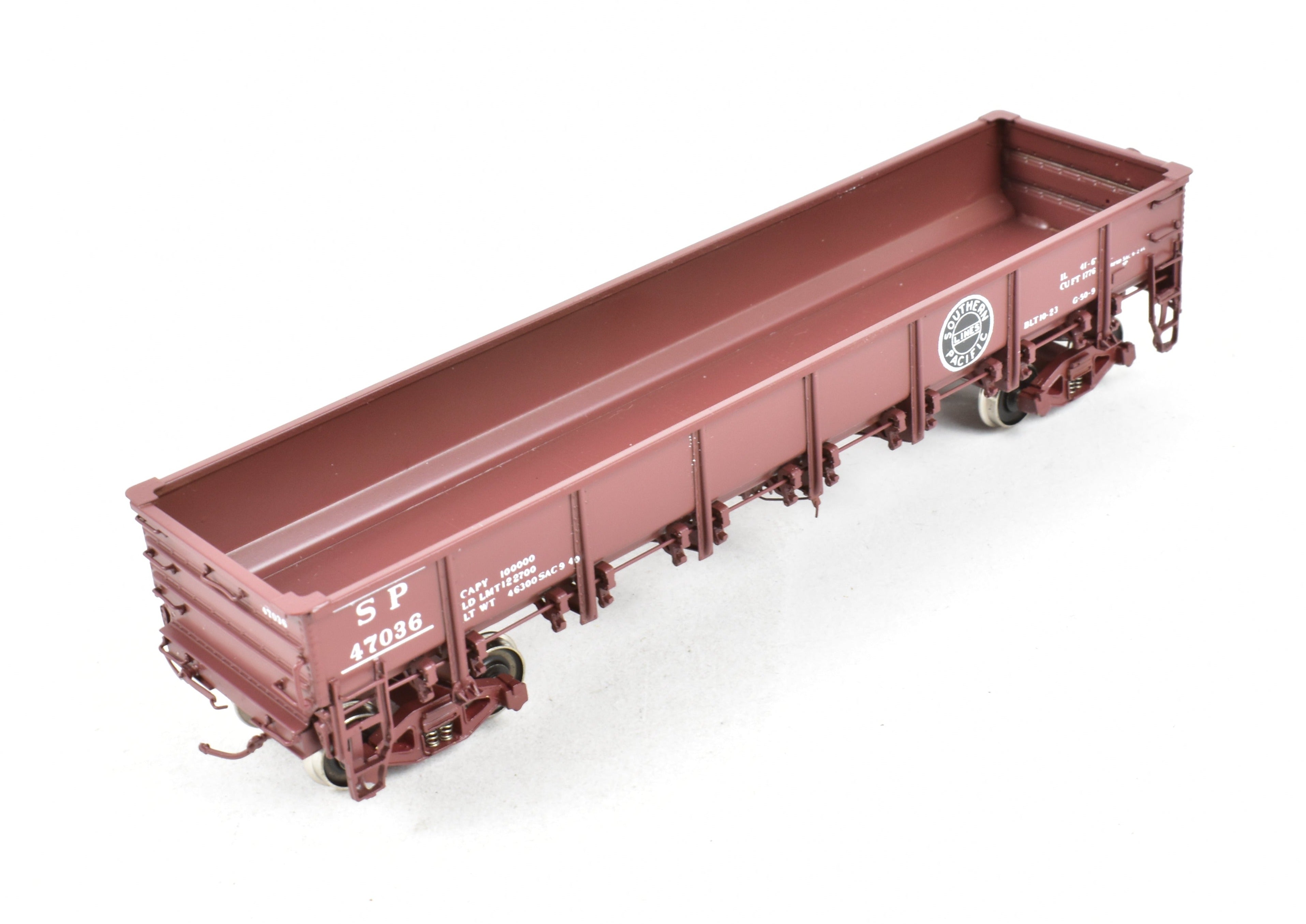 1940s HO Scale Brass Southern Pacific G50 - 9 Drop Bottom Gondola by Challenger Imports