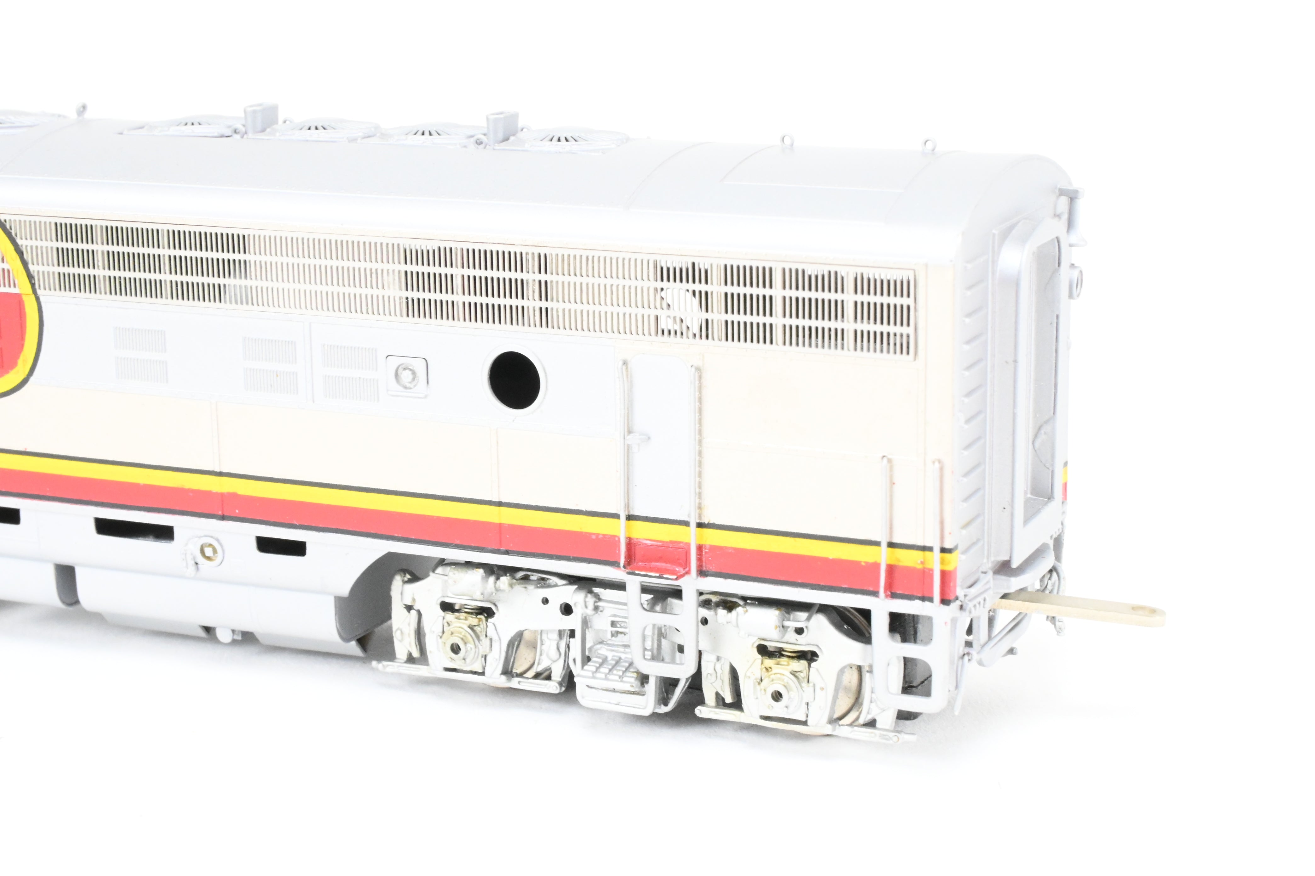 HO Scale Brass Model Train Oriental Limited ATSF - Santa Fe EMD F7 Phase II 1500 HP A/B/B/A Set with Factory Plated and Painted Finish