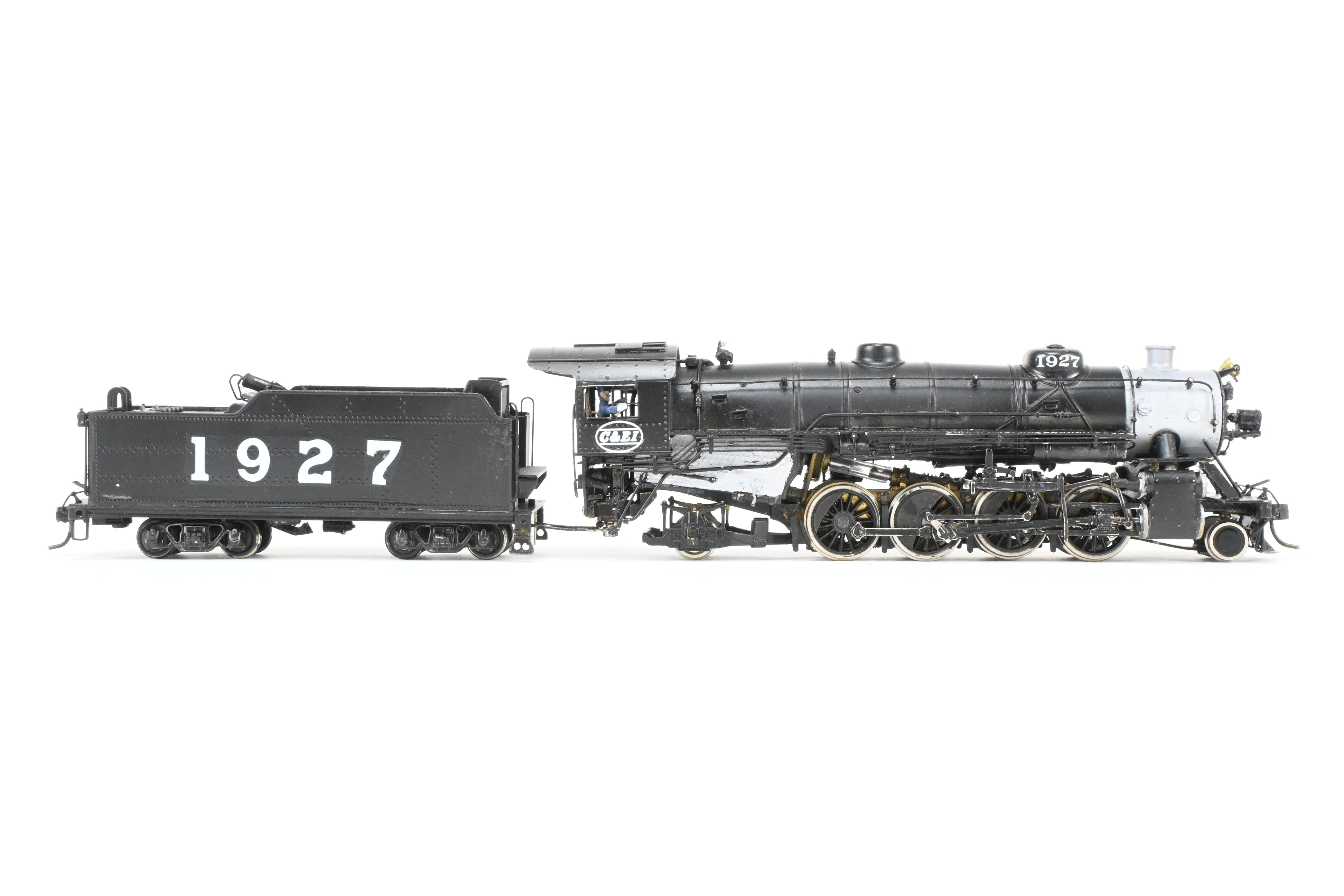HO Scale Brass Akane 2-8-2 Light Mikado Custom Painted for C&EI USRA