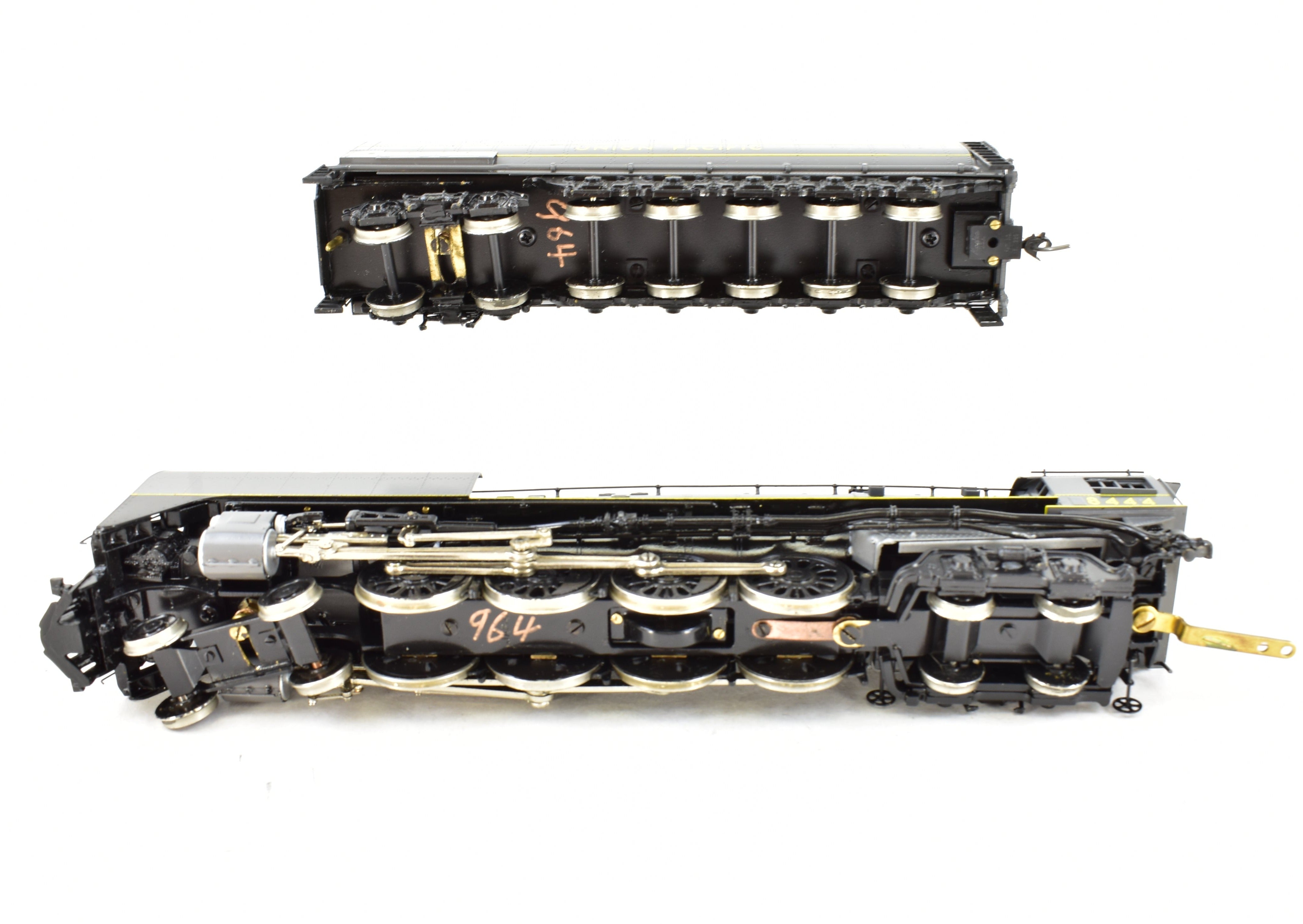 HO Scale Brass Model Train by Westside Model Co. - Union Pacific Class FEF - 2 4 - 8 - 4 Professionally Painted Locomotive No. 8444