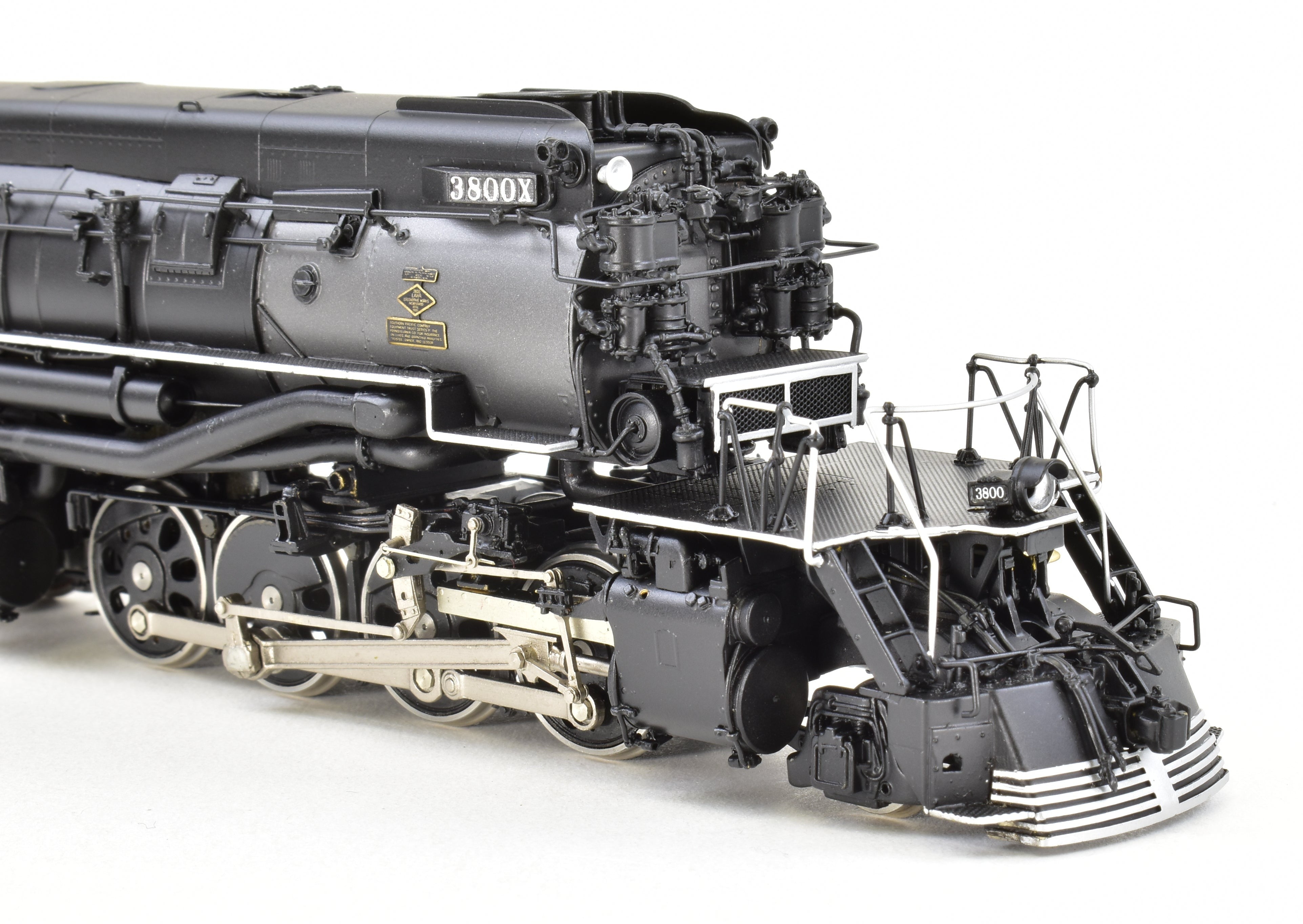 HO Scale Brass Model Train CON Key Imports SP - Southern Pacific Class AC - 9 2 - 8 - 8 - 4 Coal - Fired Passenger Locomotive #3800