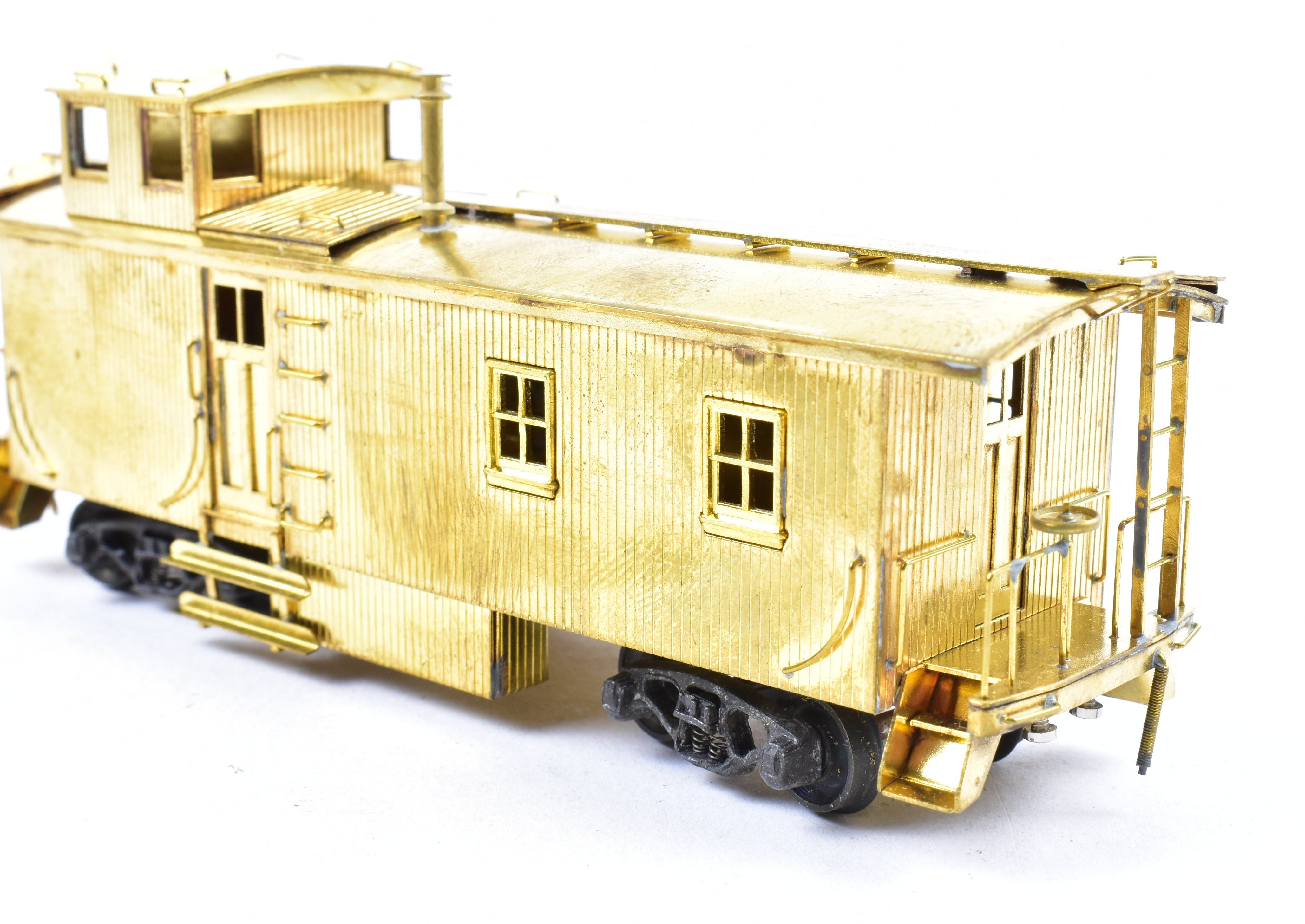HO Scale Brass Model Trains by Trains Inc. - AT&SF Santa Fe Side-Door Caboose for Railroad Layouts