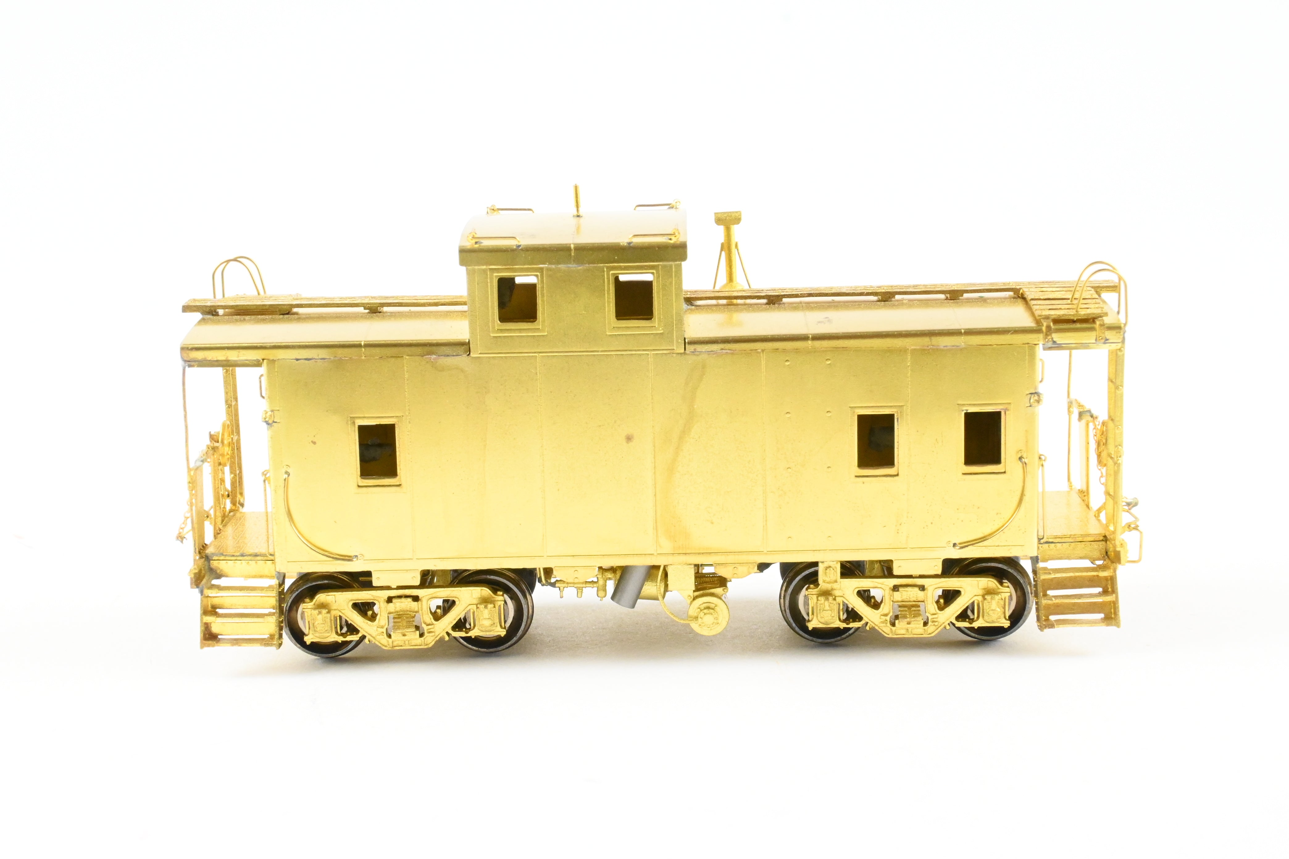 HO Scale Brass OMI - Overland Models, Inc. Erie Railroad Offset Cupola Welded Caboose with Radio Equipment from 1947 to 1960, Model Number #C222 - C269