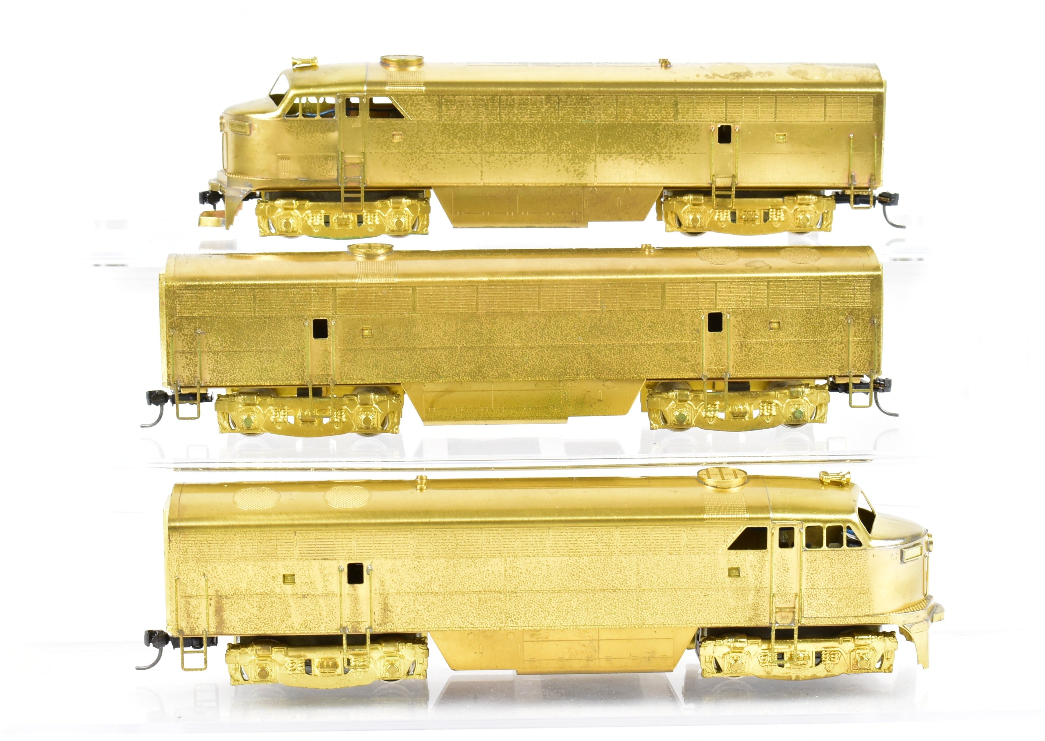 HO Scale Brass Red Ball Model Train Set - Various Roads, Fairbanks Morse CFA - 16 - 4 A - B - A C - Liner 3 - Unit Set for Model Train Enthusiasts