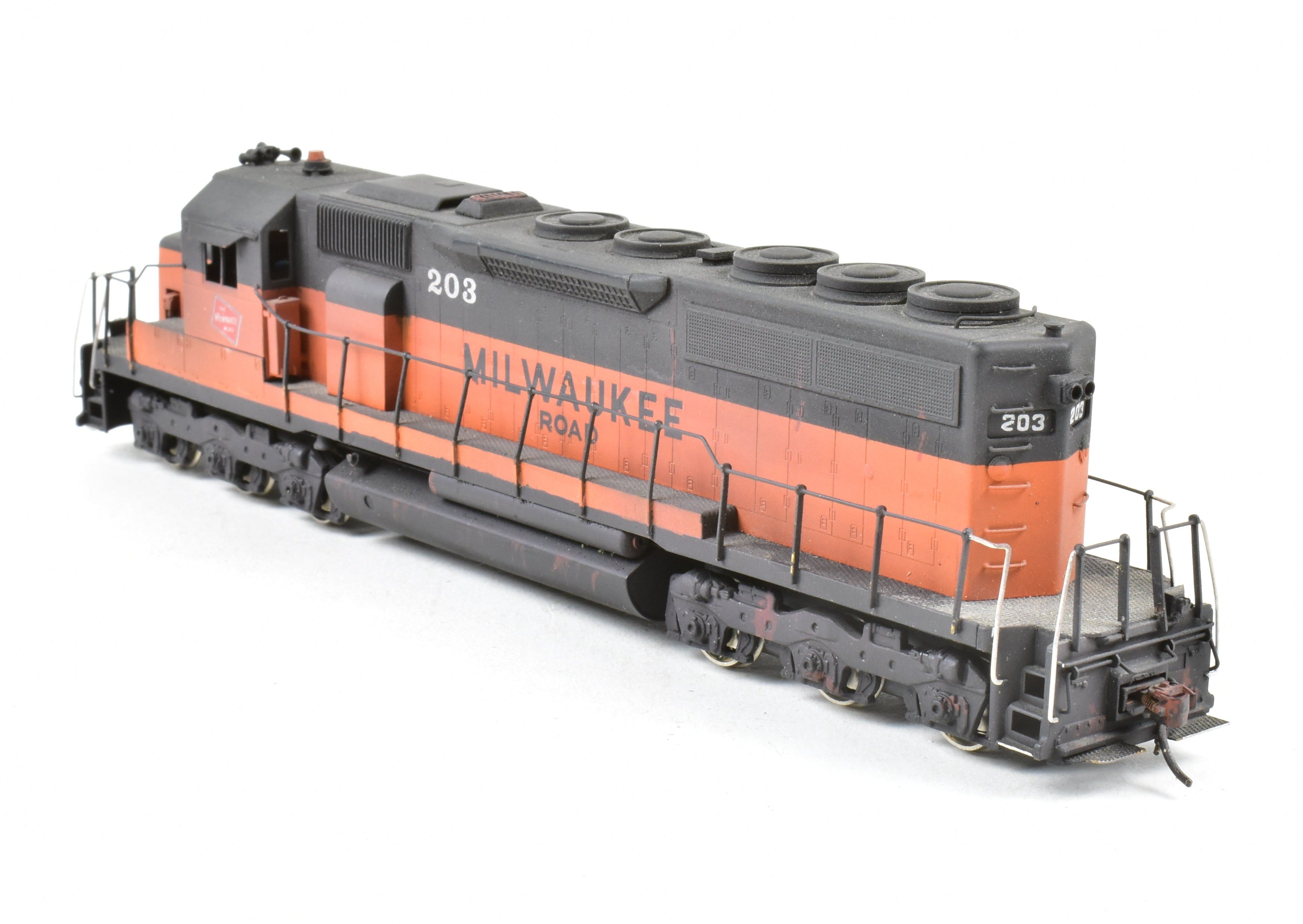 Custom Painted HO Brass Alco Models MILW Milwaukee Road EMD SD40 Diesel #203