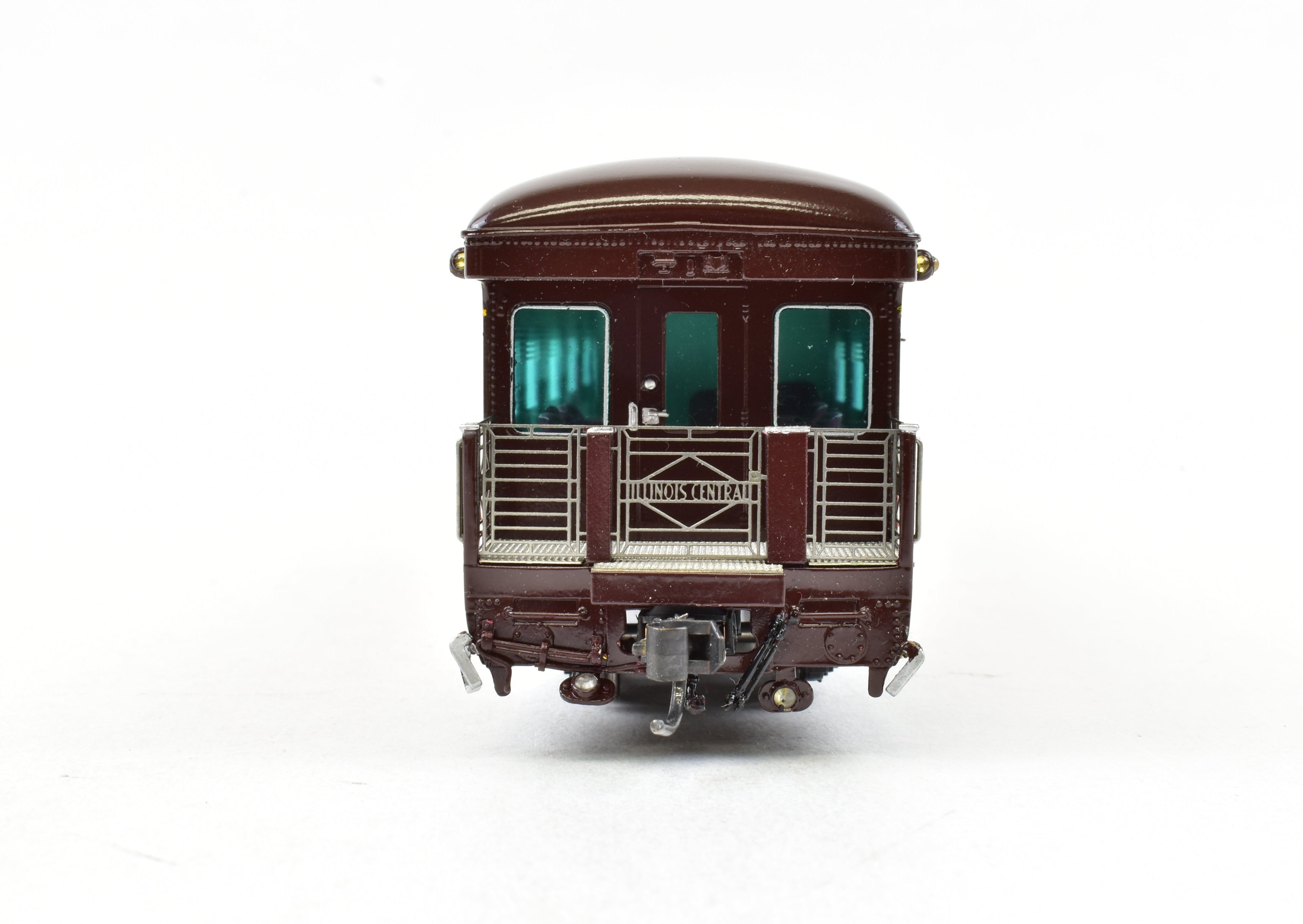 Illinois Central #1 HO Scale Brass Business Car, Factory Painted by Railway Classics