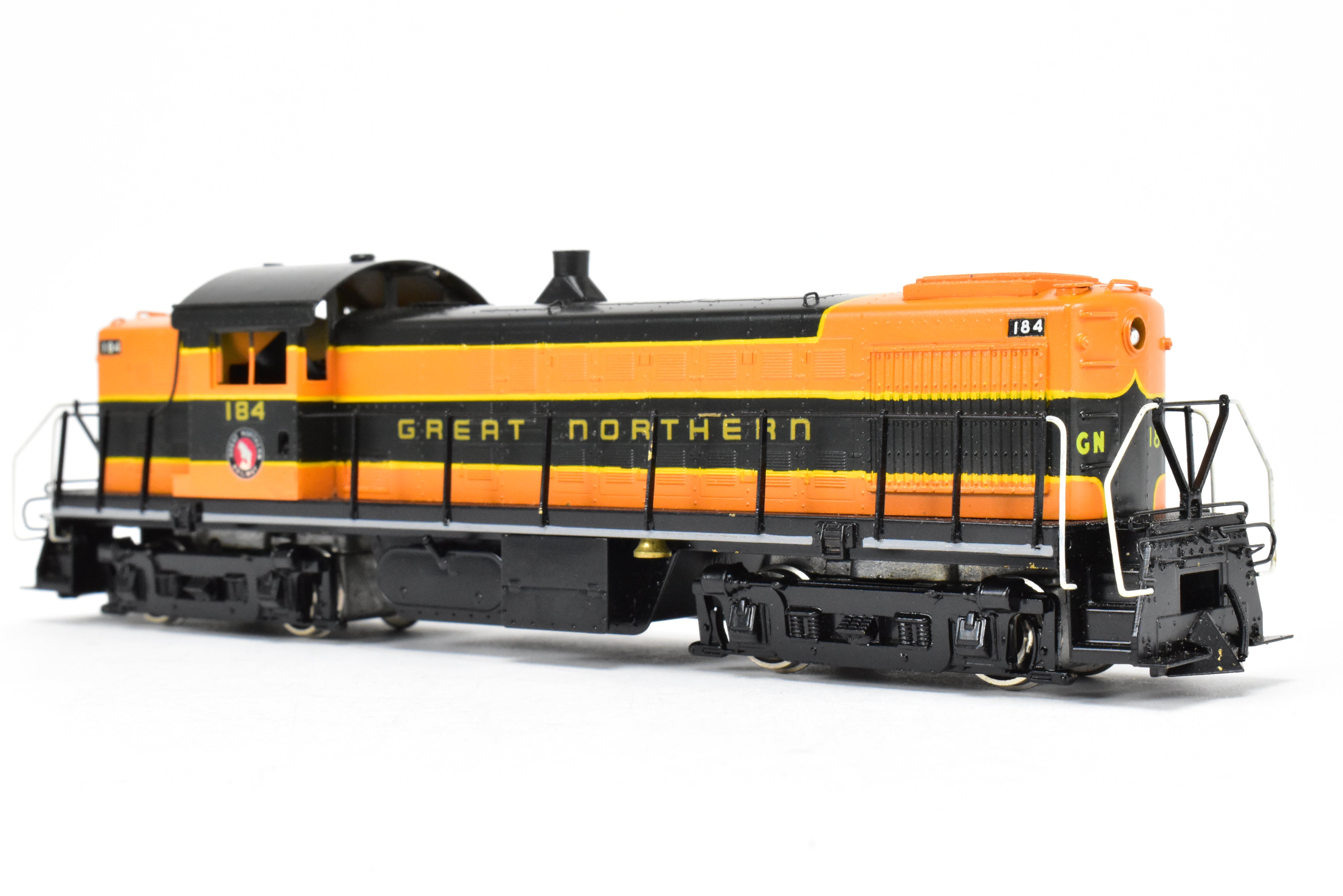 HO Scale Brass ALCO RS-1 Road Switcher Model in Great Northern Green/Orange #184