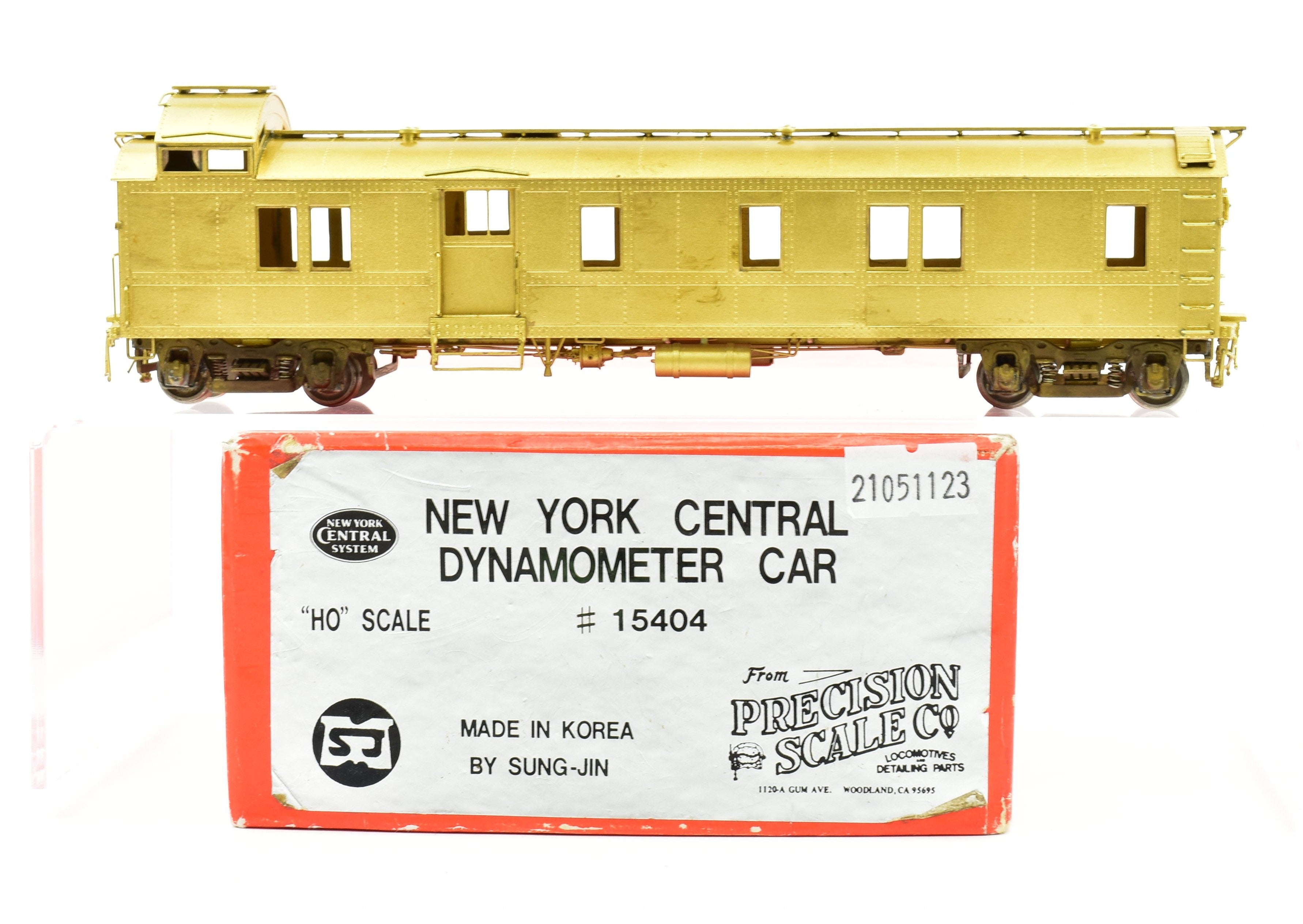 HO Brass Precision Scale Co. NYC New York Central Dynamometer Car - 1984 Imported Model