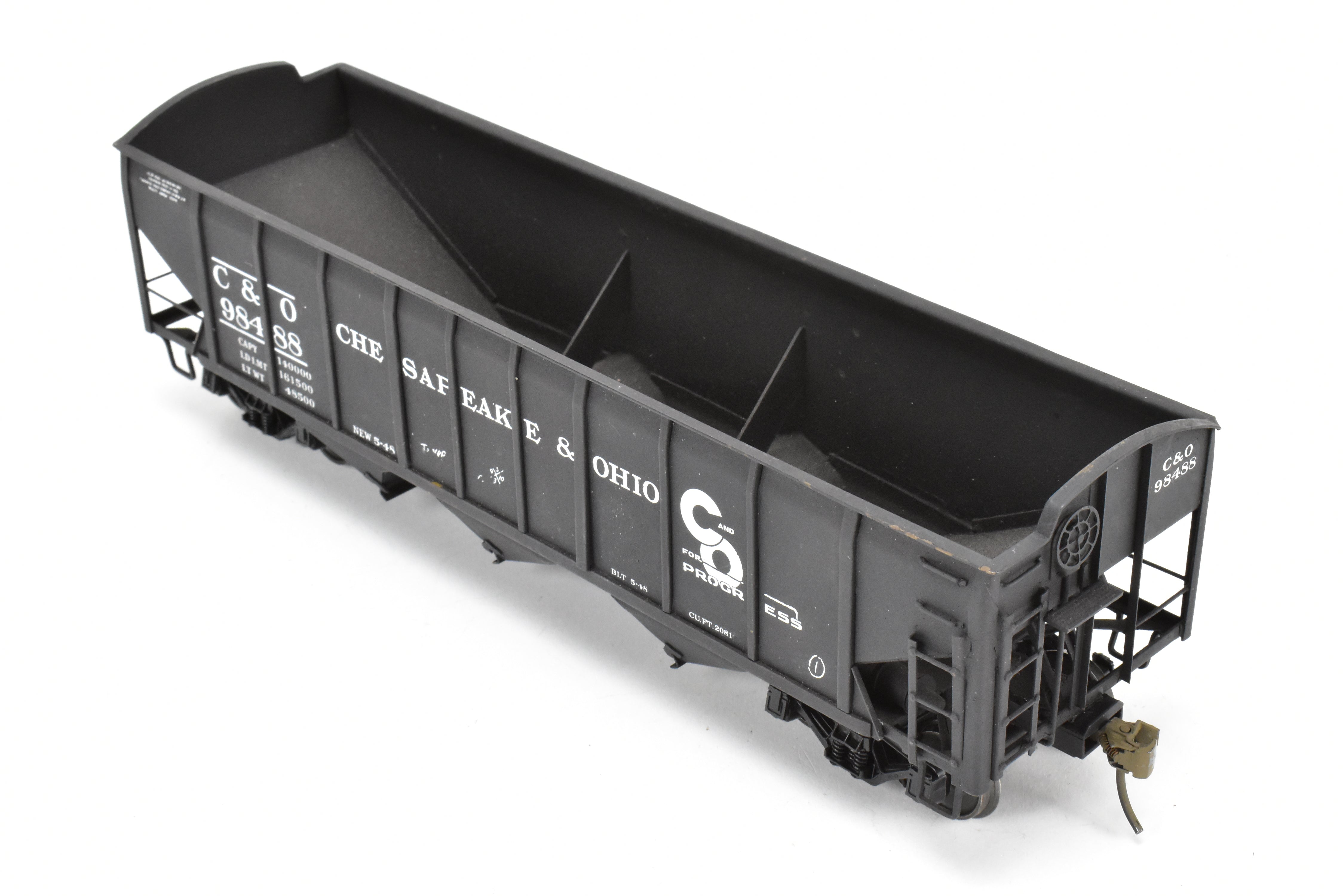 O Scale Custom Painted C&O Brass US Hobbies ACF Welded Triple Hopper #98488