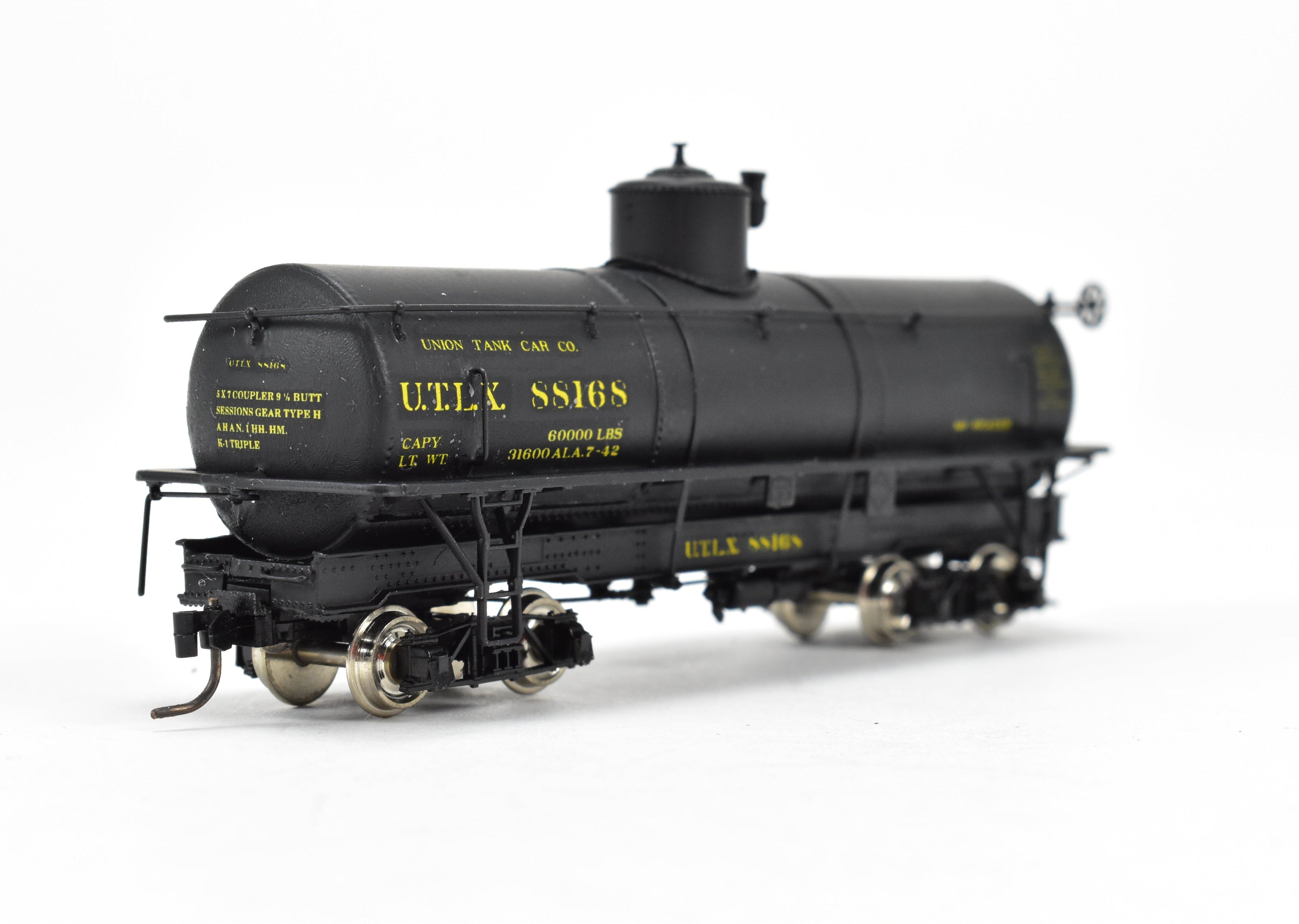 HOn3 Scale Plastic Model PSC - Precision Scale Co. UTLX 88168 Narrow Frame Tank Car, Assembled and Professionally Custom Painted
