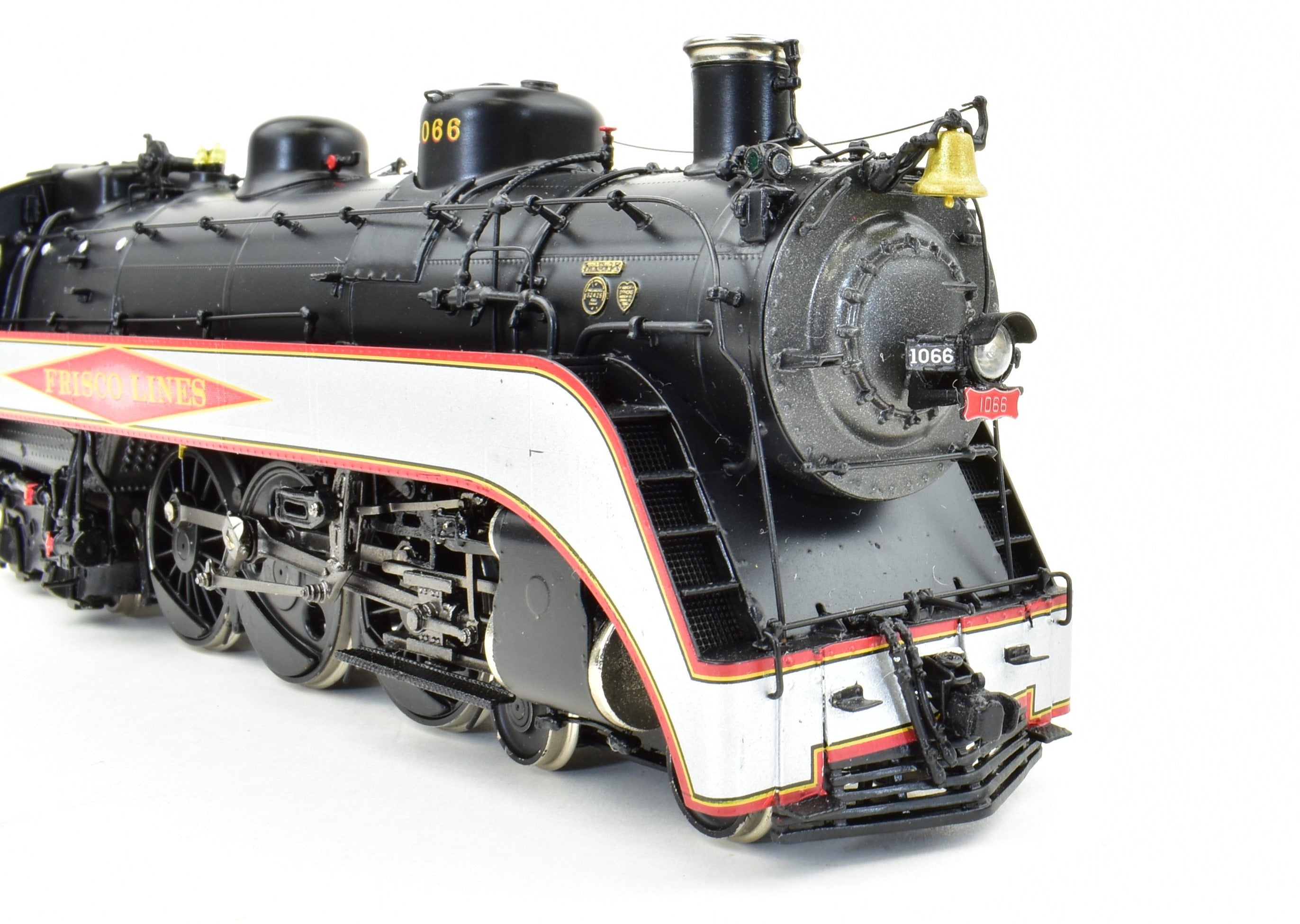 HO Scale Brass Precision Scale Co. Frisco 4-6-4 Hudson Locomotive Model Factory Painted with Precision Detail, Serial #1066