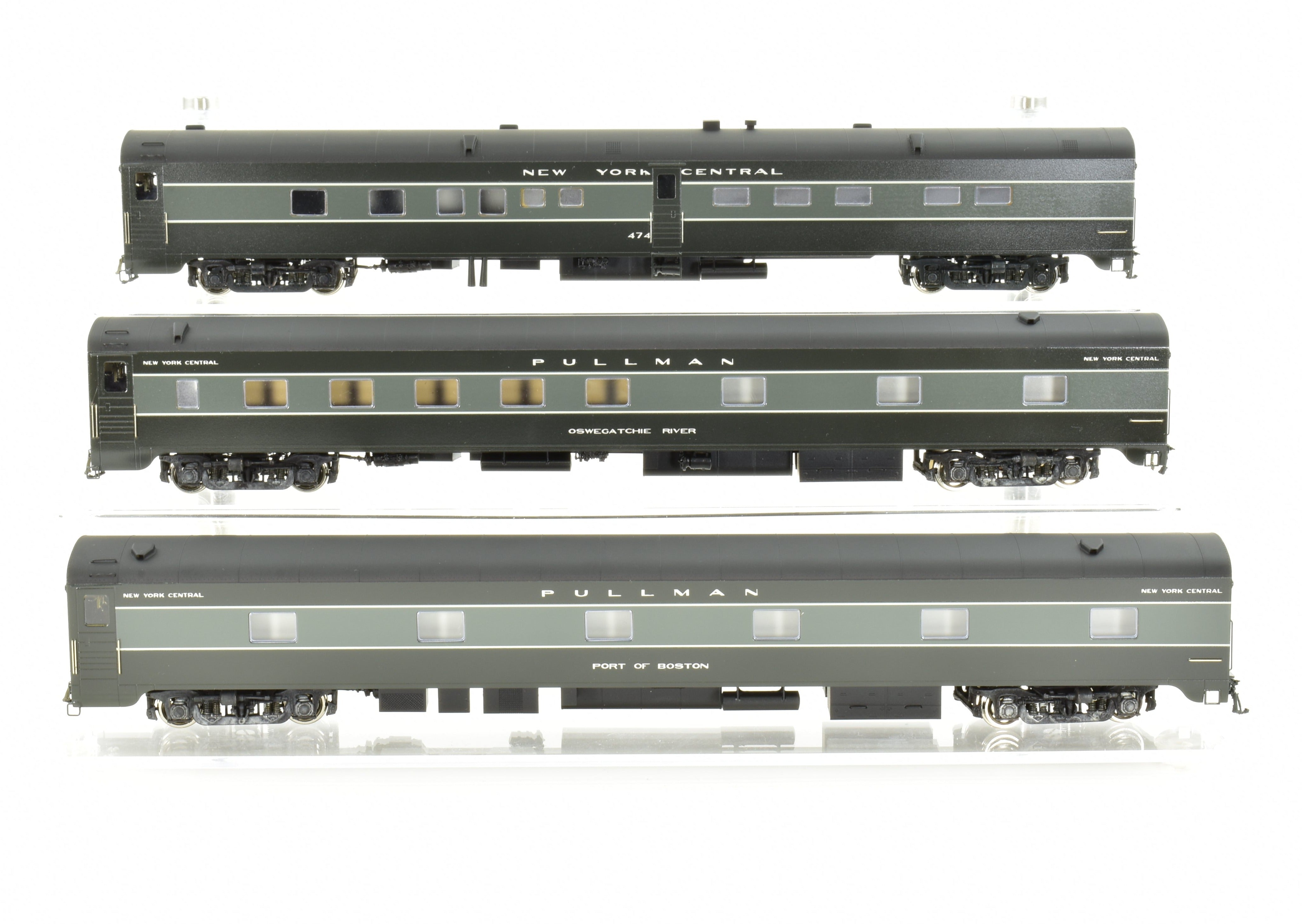 HO Brass Erie Limited 1948 20th Century 3-Car Add-On Set, New York Central