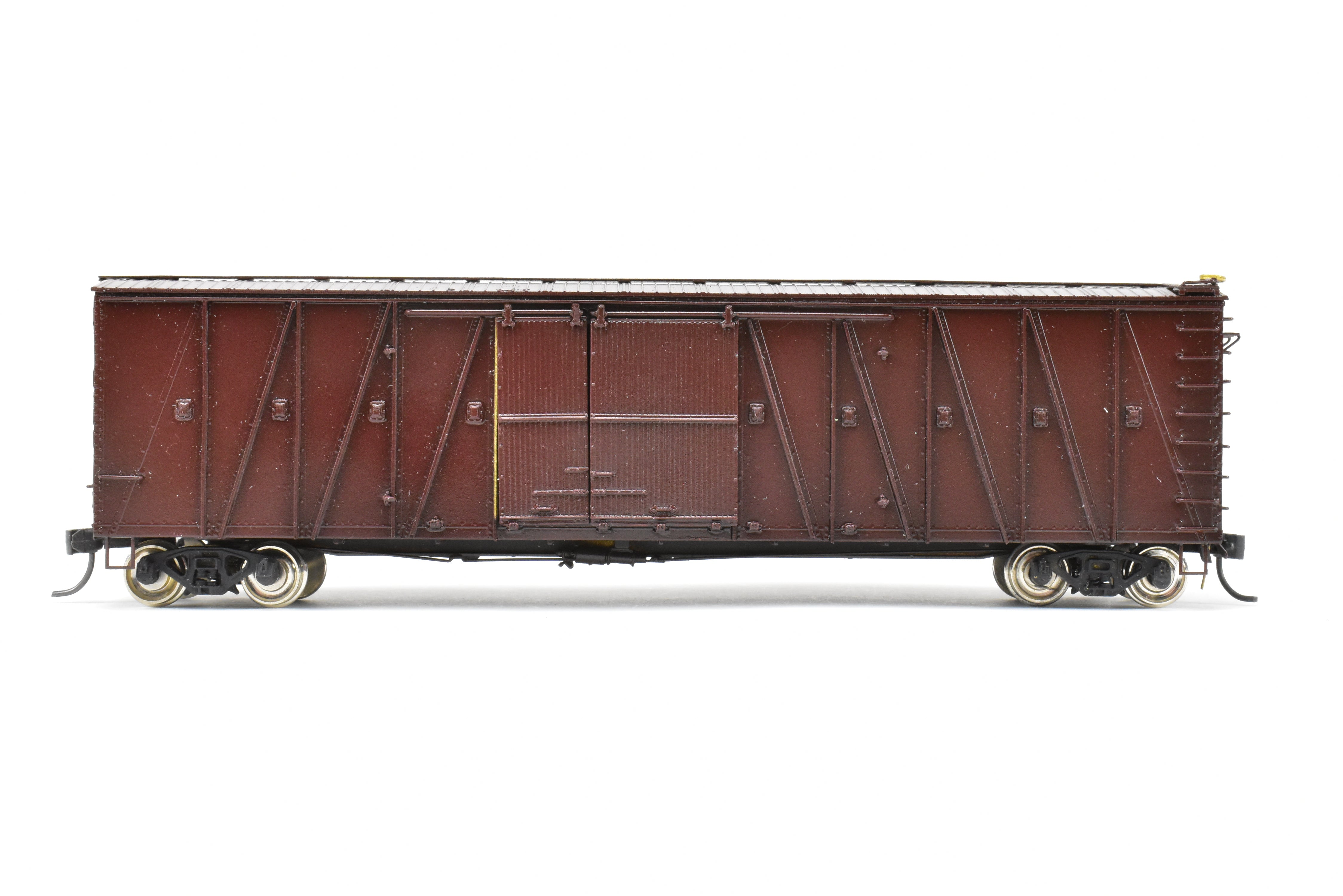 HO Brass OMI UP Union Pacific 50' Auto Boxcar, Custom Red, No Lettering