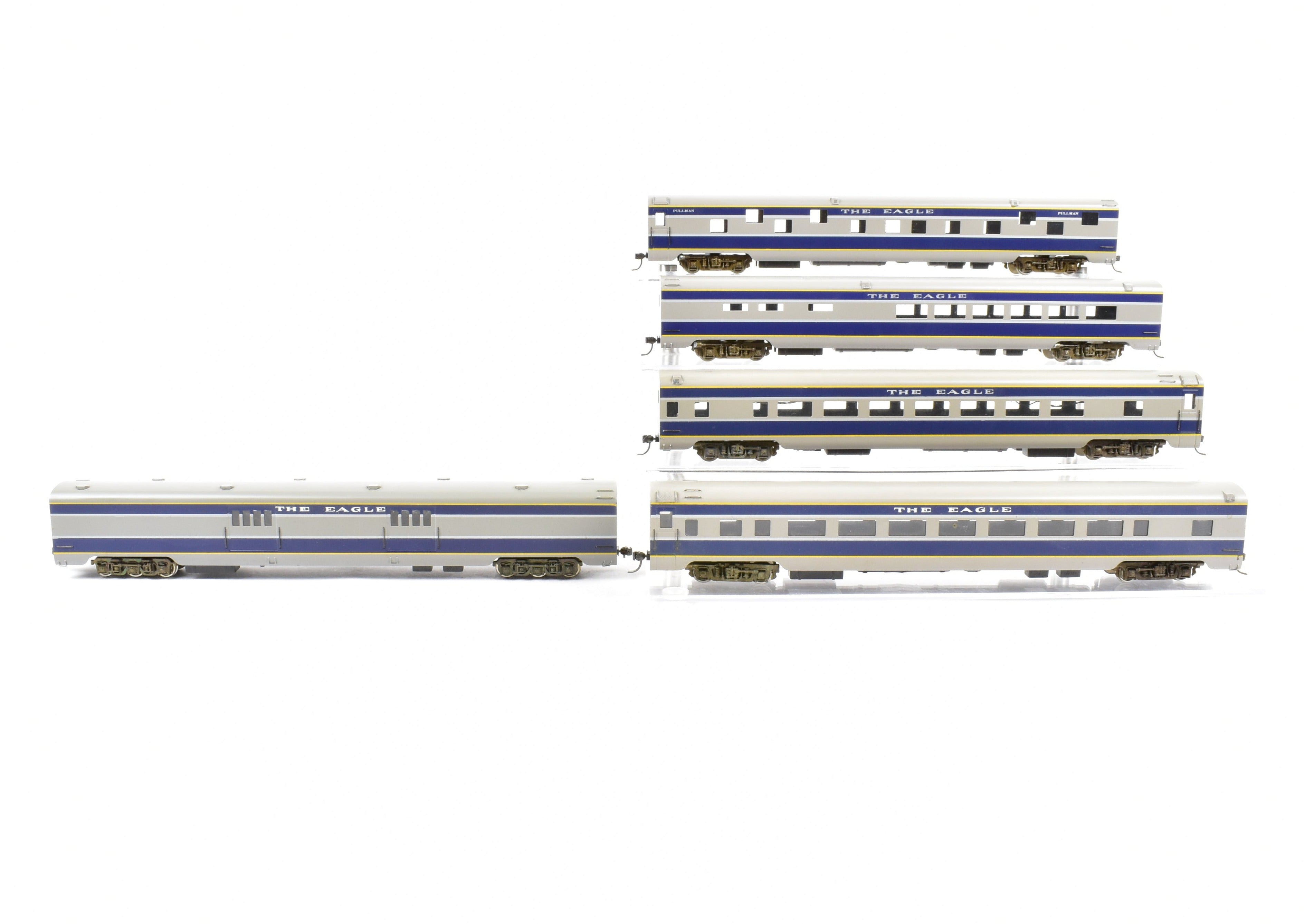 HO Brass Balboa Missouri Pacific The Eagle 5-Car Factory-Painted Passenger Train Set