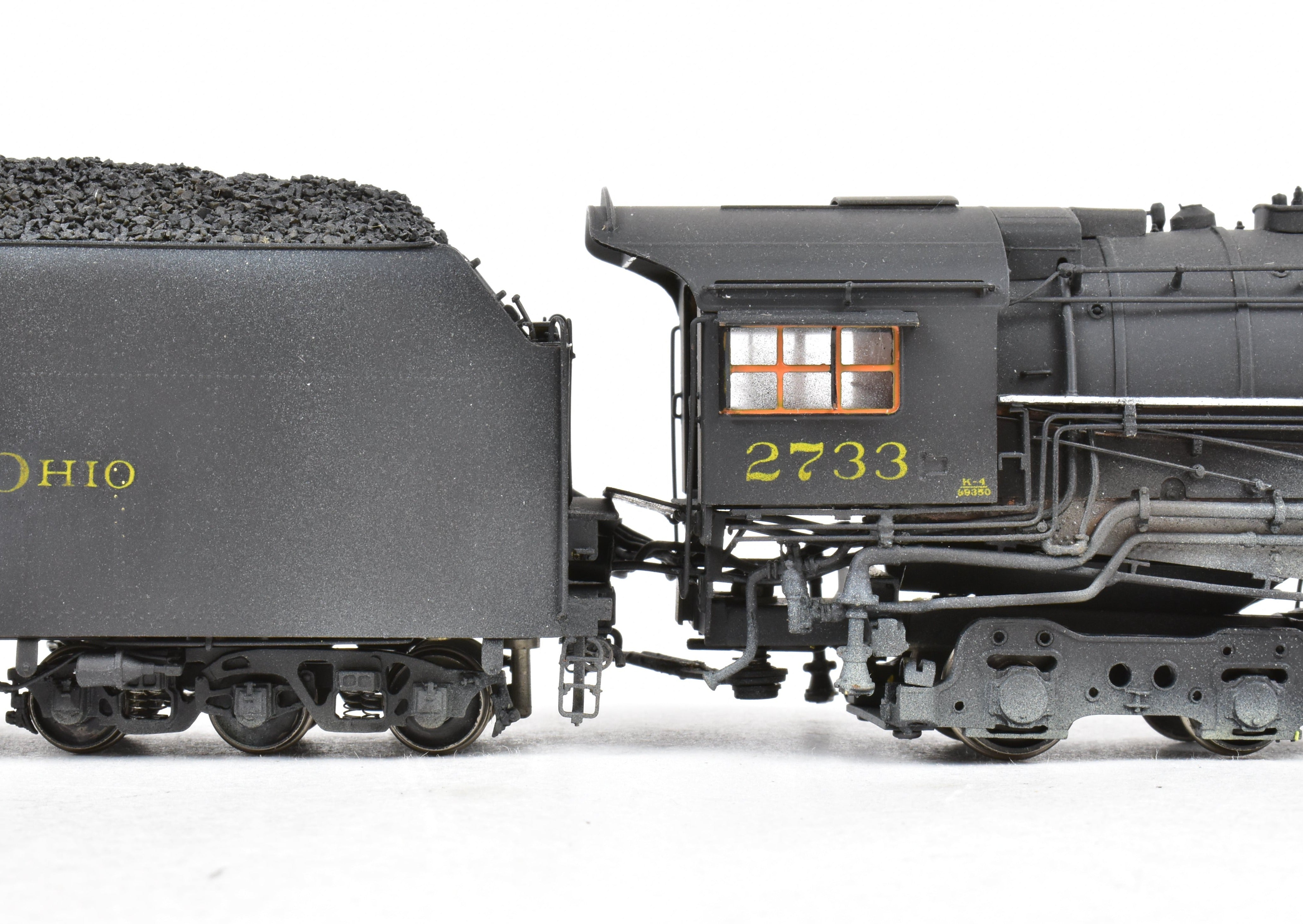 HO Brass Precision Scale Co. C&O K-4 Class 2-8-4 No. 2733 DCC Sound Model