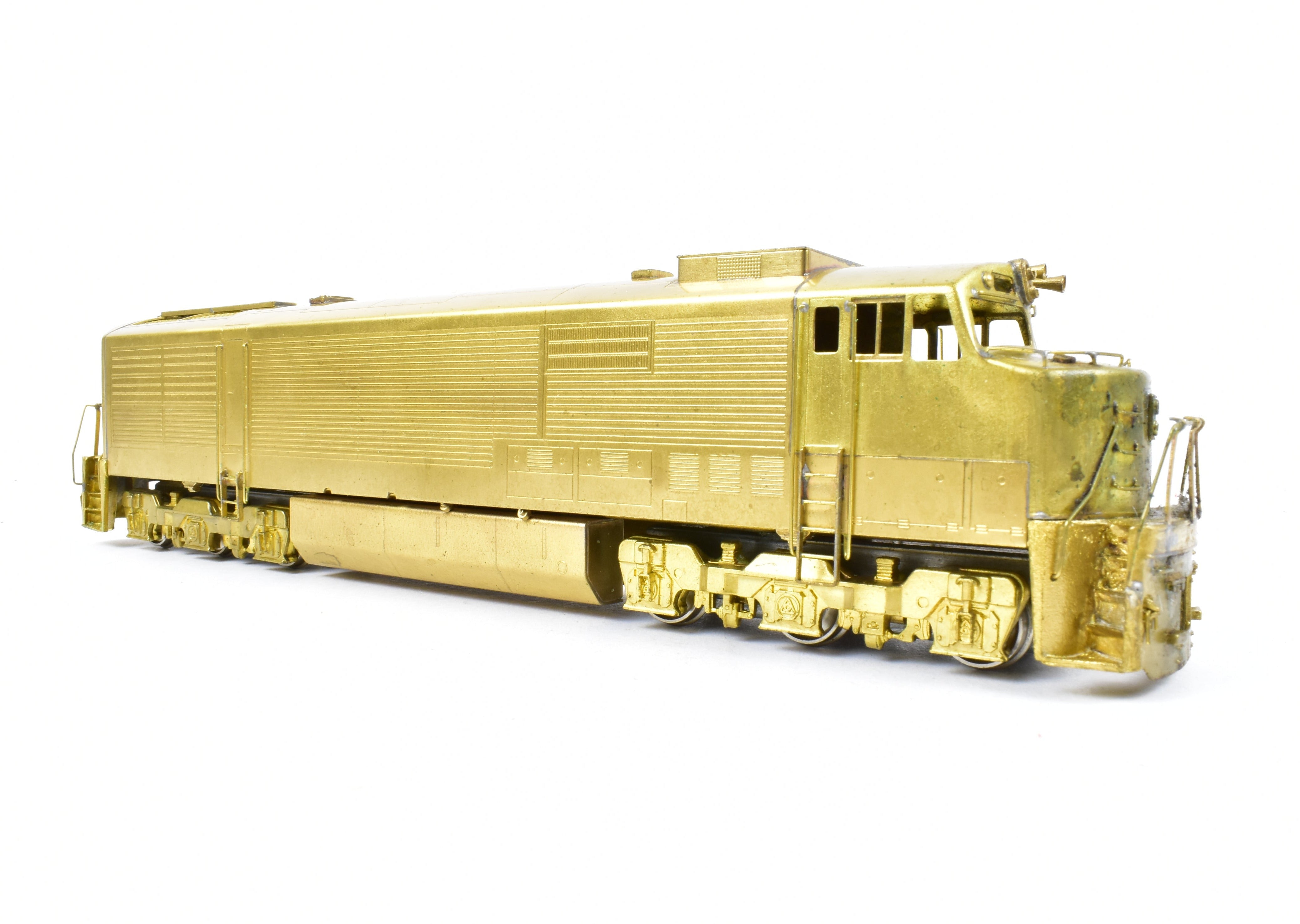 High - Quality HO Scale Brass Hallmark Models ATSF - Santa Fe GE U30CG Cowl - Style Passenger Diesel Locomotive with New NWSL Gears