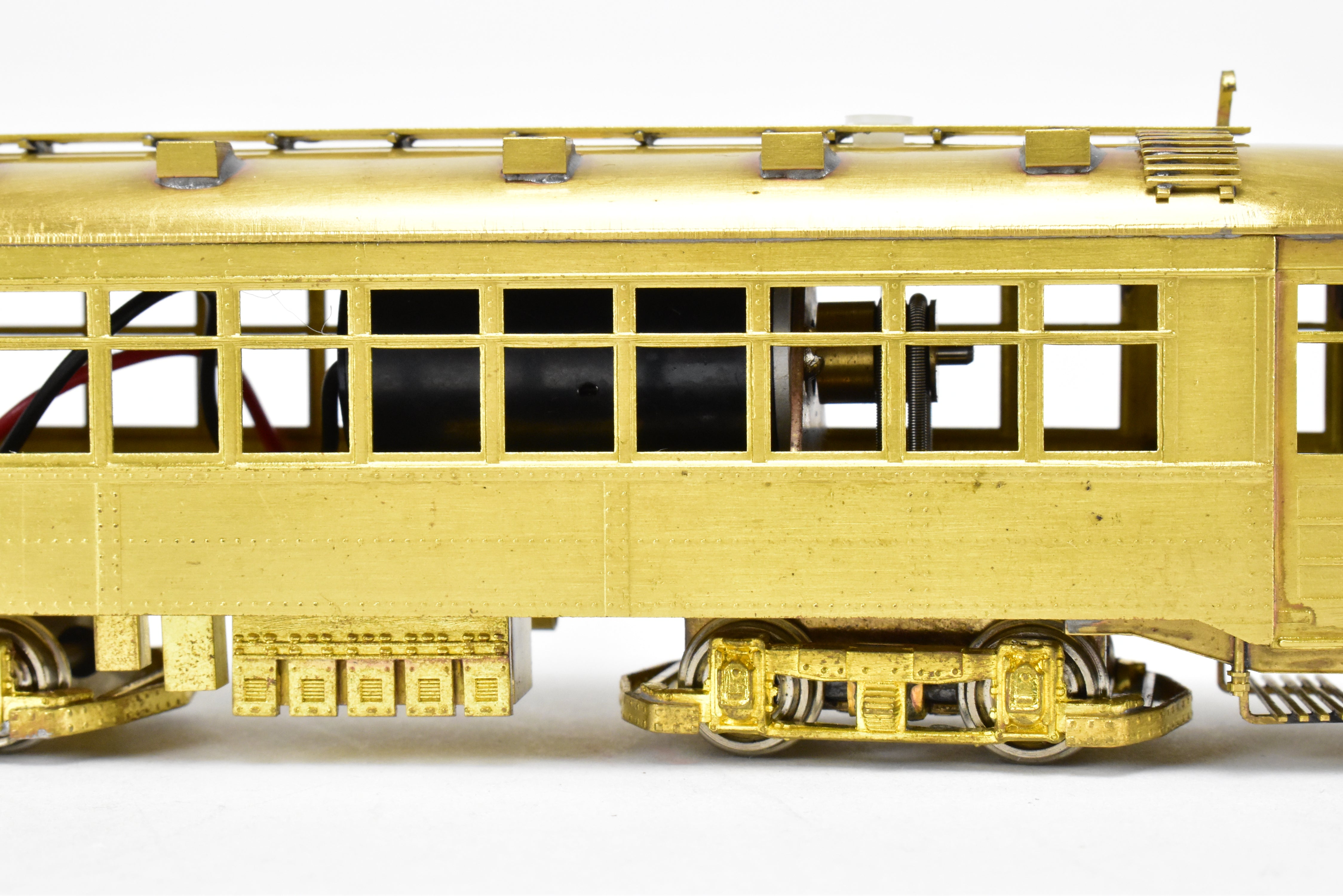 HO Scale Brass Fairfield Traction Models 345-2 CSL - Chicago Surface Lines Two-Man City Trolley Model