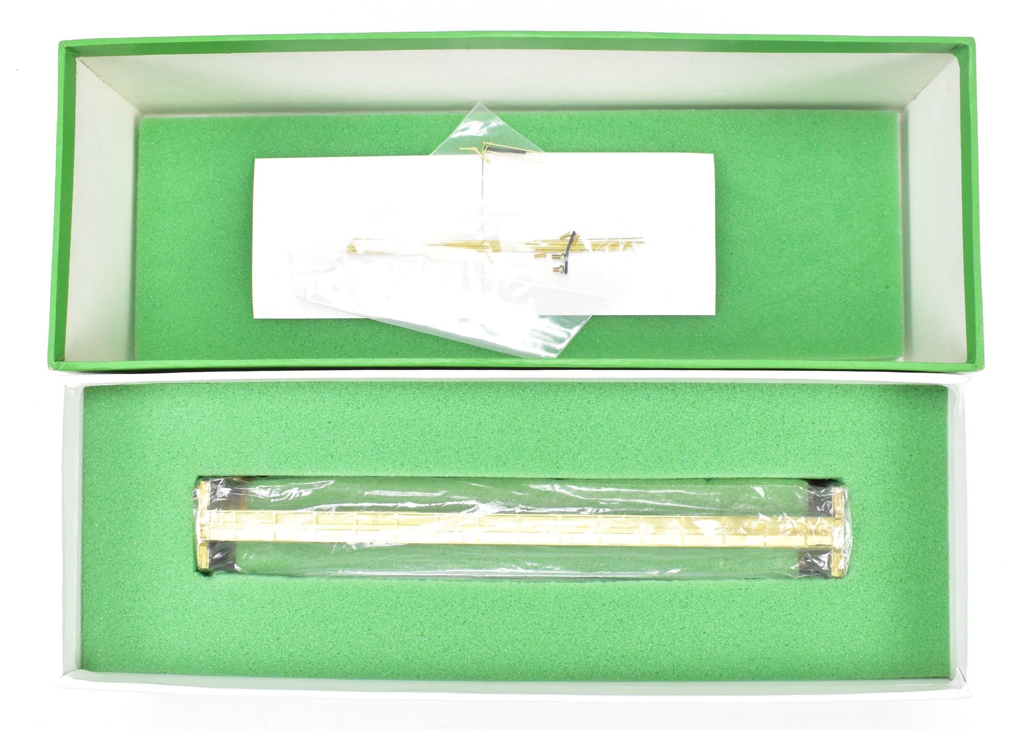 HO Scale Brass Thrall Center Beam 64-Foot Flat Car Model by Overland Models, Inc. for Various Roads