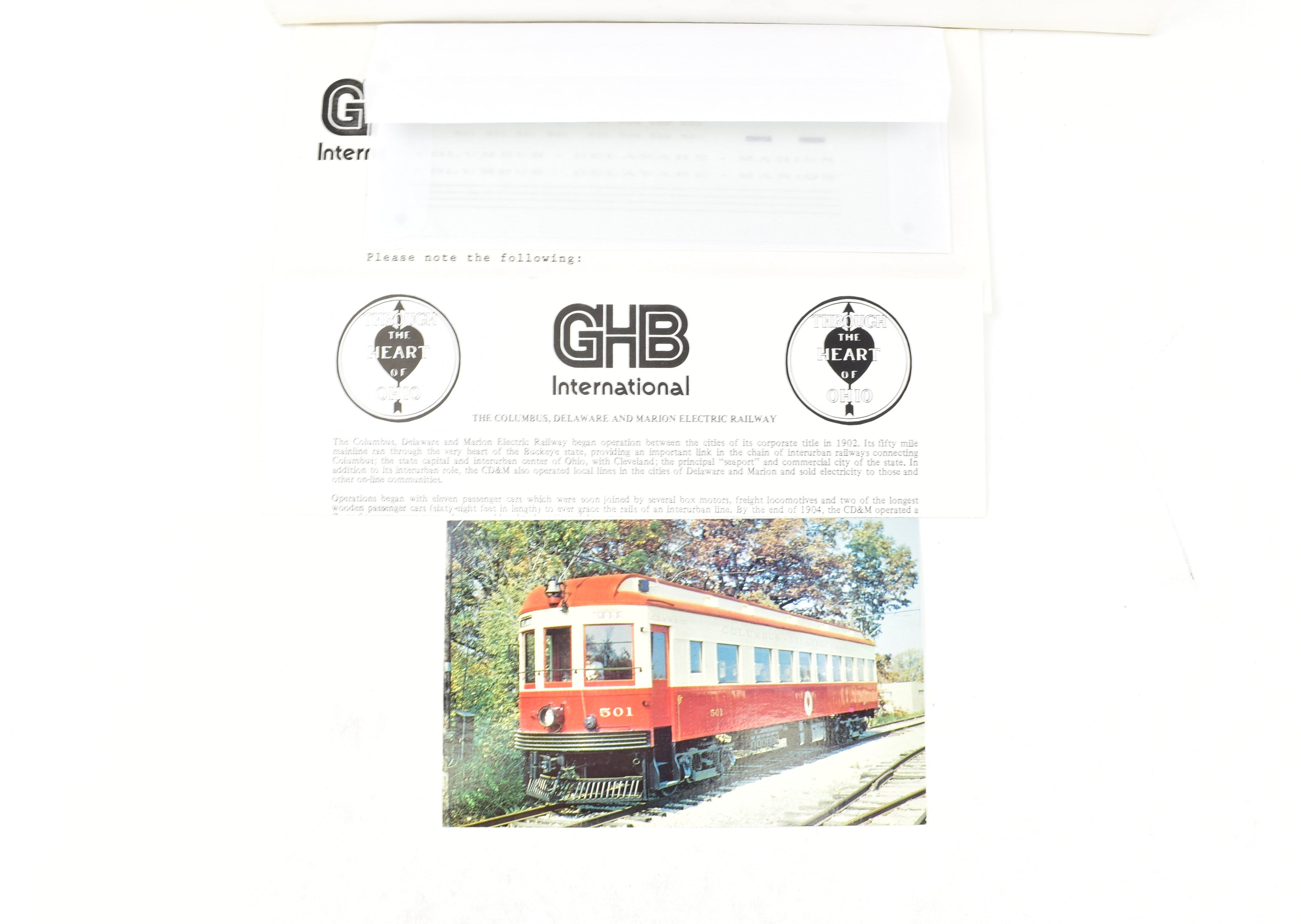 1983 HO Scale Brass GHB International Powered Redbird Parlor Car #500