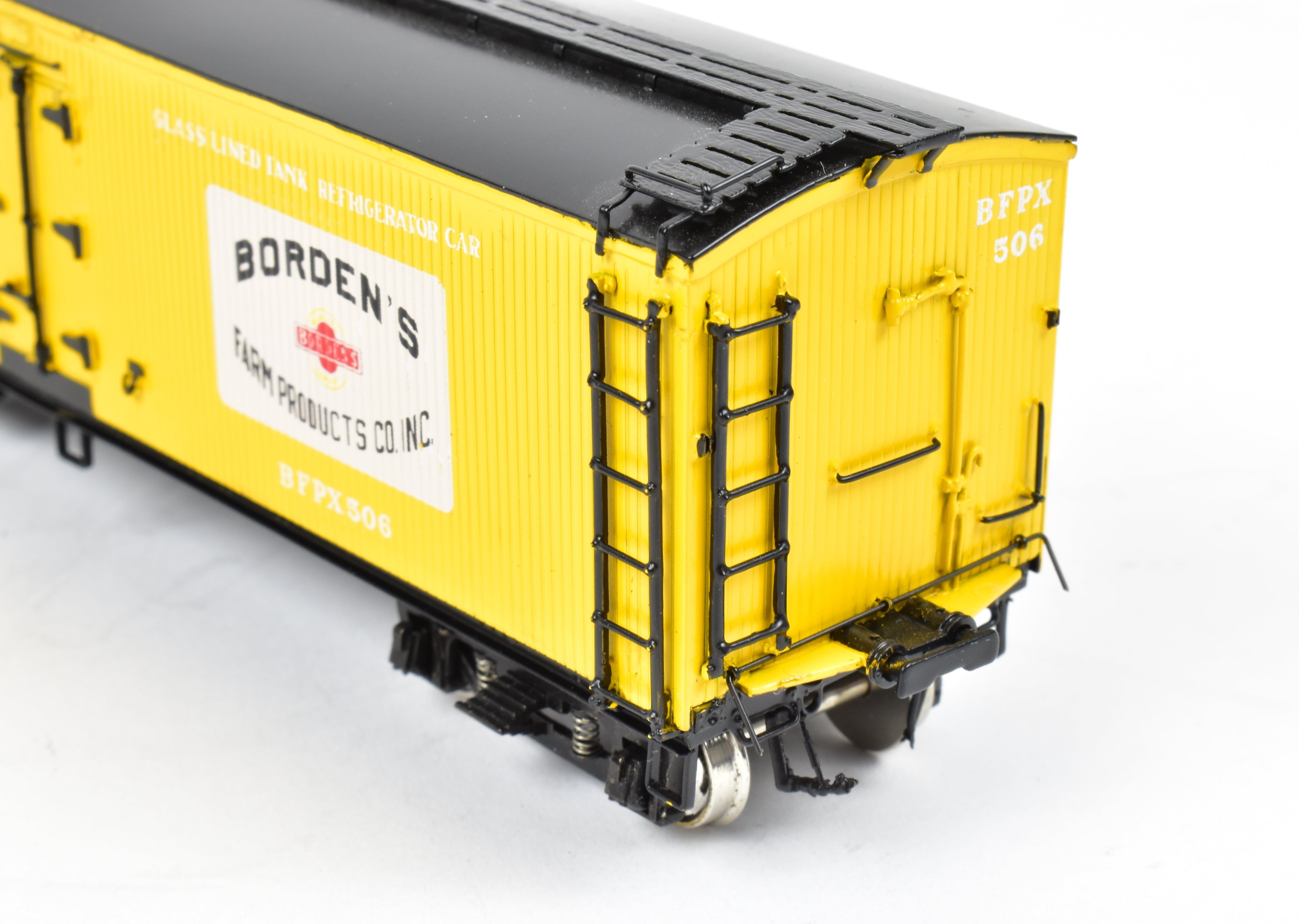 HO Scale Brass Precision Scale Co. Model Railroad 41' Pfaudler Wood Sheath Milk Car Bordens FP from Various Roads