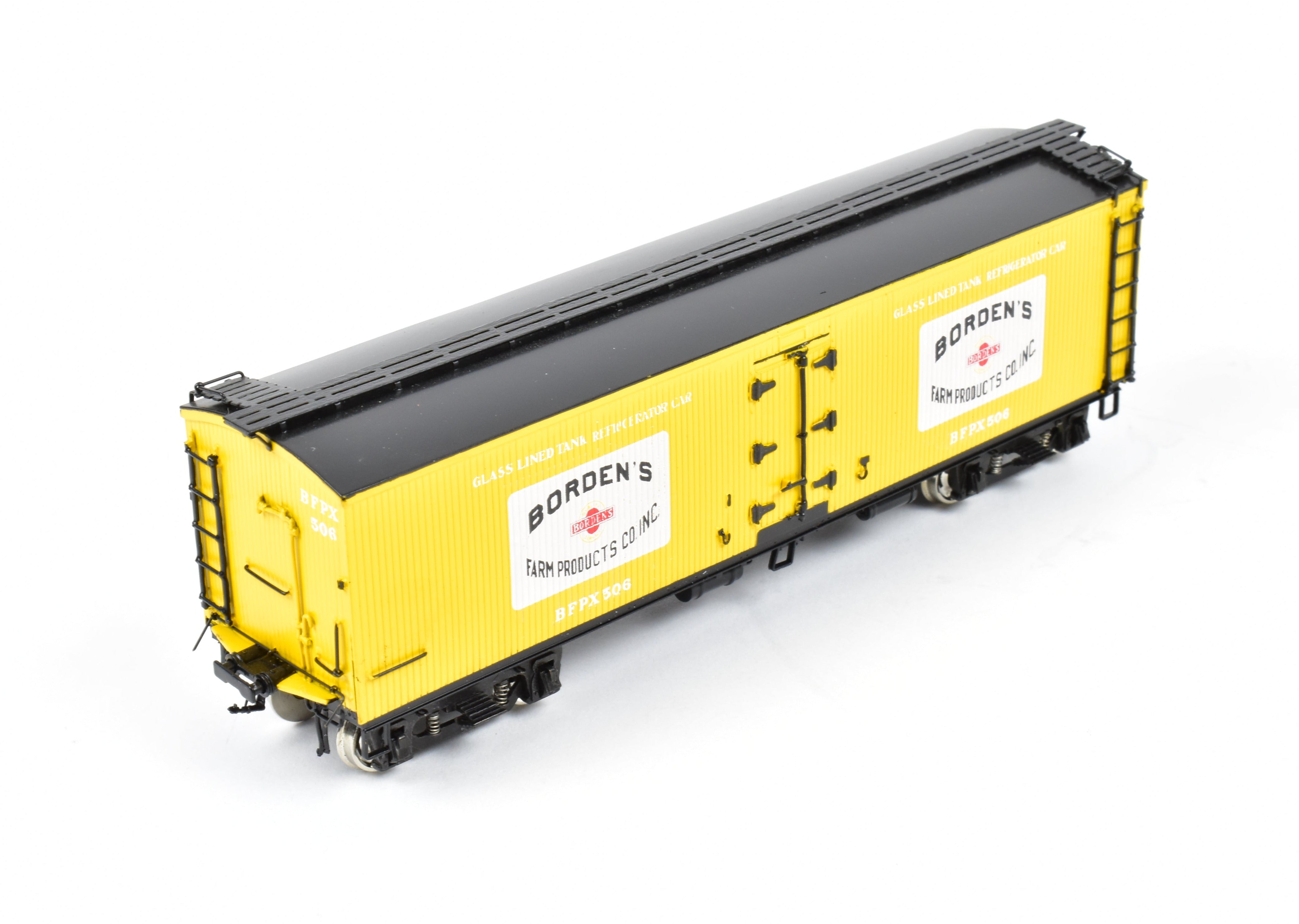 HO Scale Brass Precision Scale Co. Model Railroad 41' Pfaudler Wood Sheath Milk Car Bordens FP from Various Roads