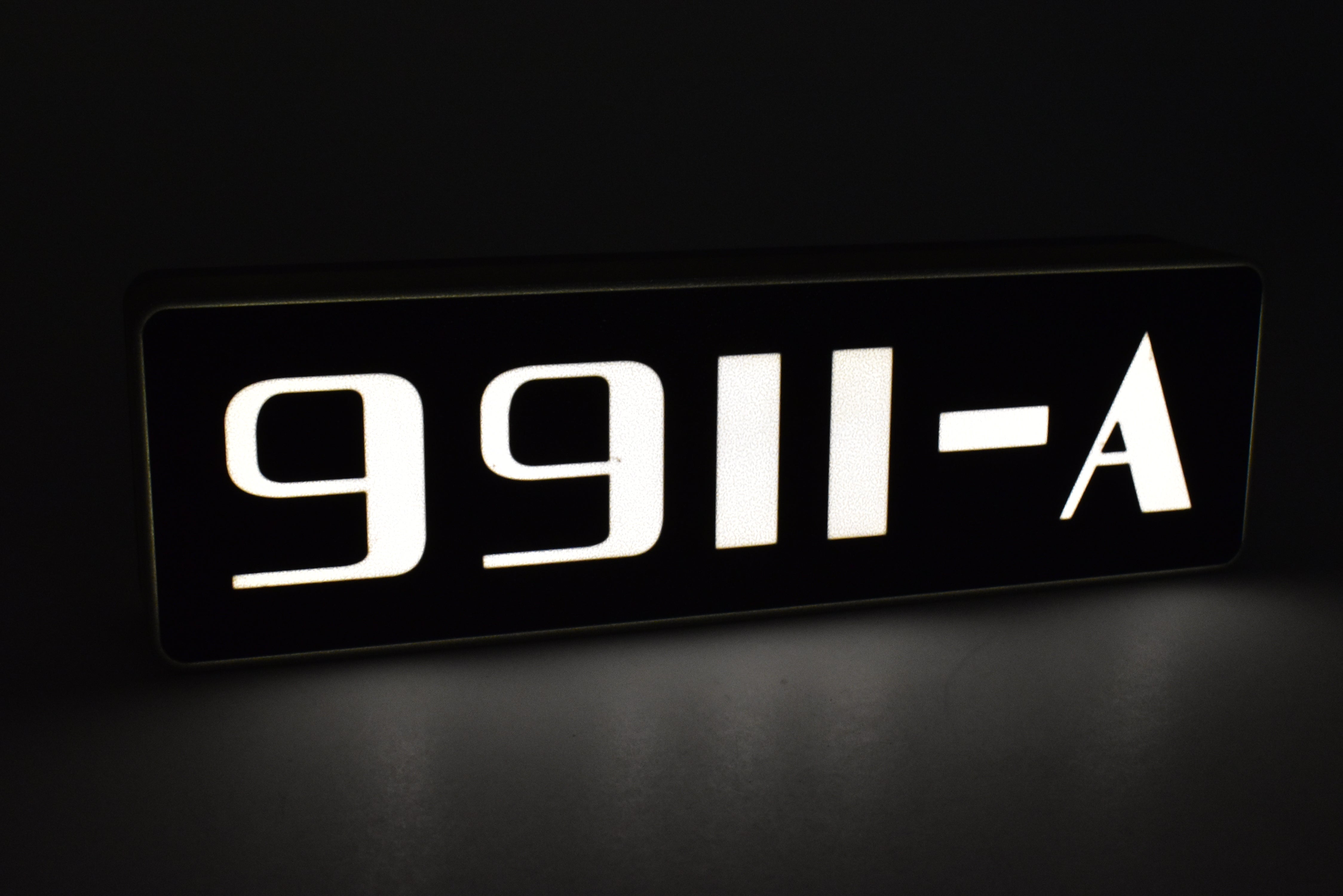 Custom 3D Printed & Illuminated CB&Q Burlington Route #9911A Number Board Sign