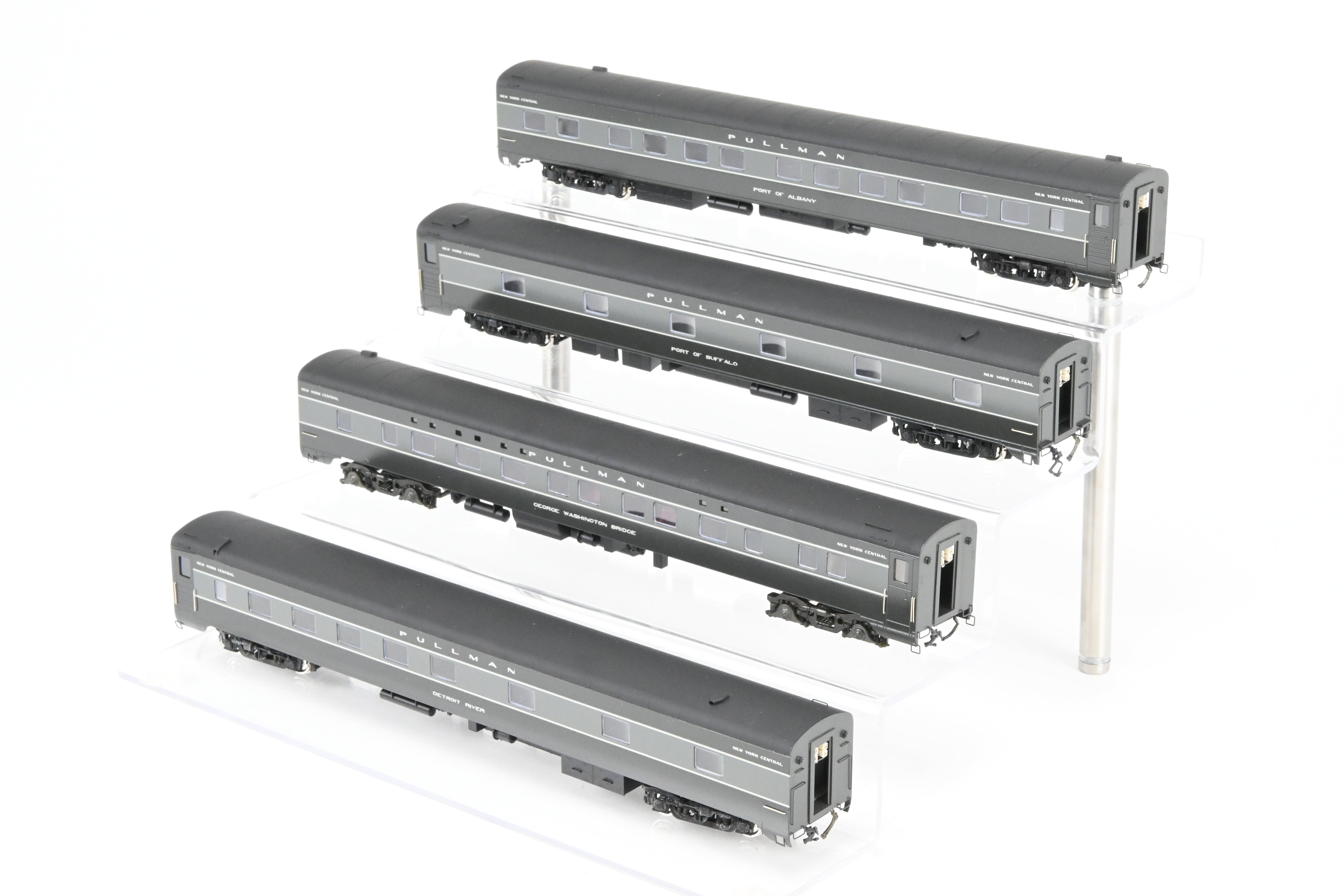 High - Quality HO Scale Brass Erie Limited 8 - Car Set Representing New York Central's 20th Century Limited in 1948, Factory - Painted, Set #2