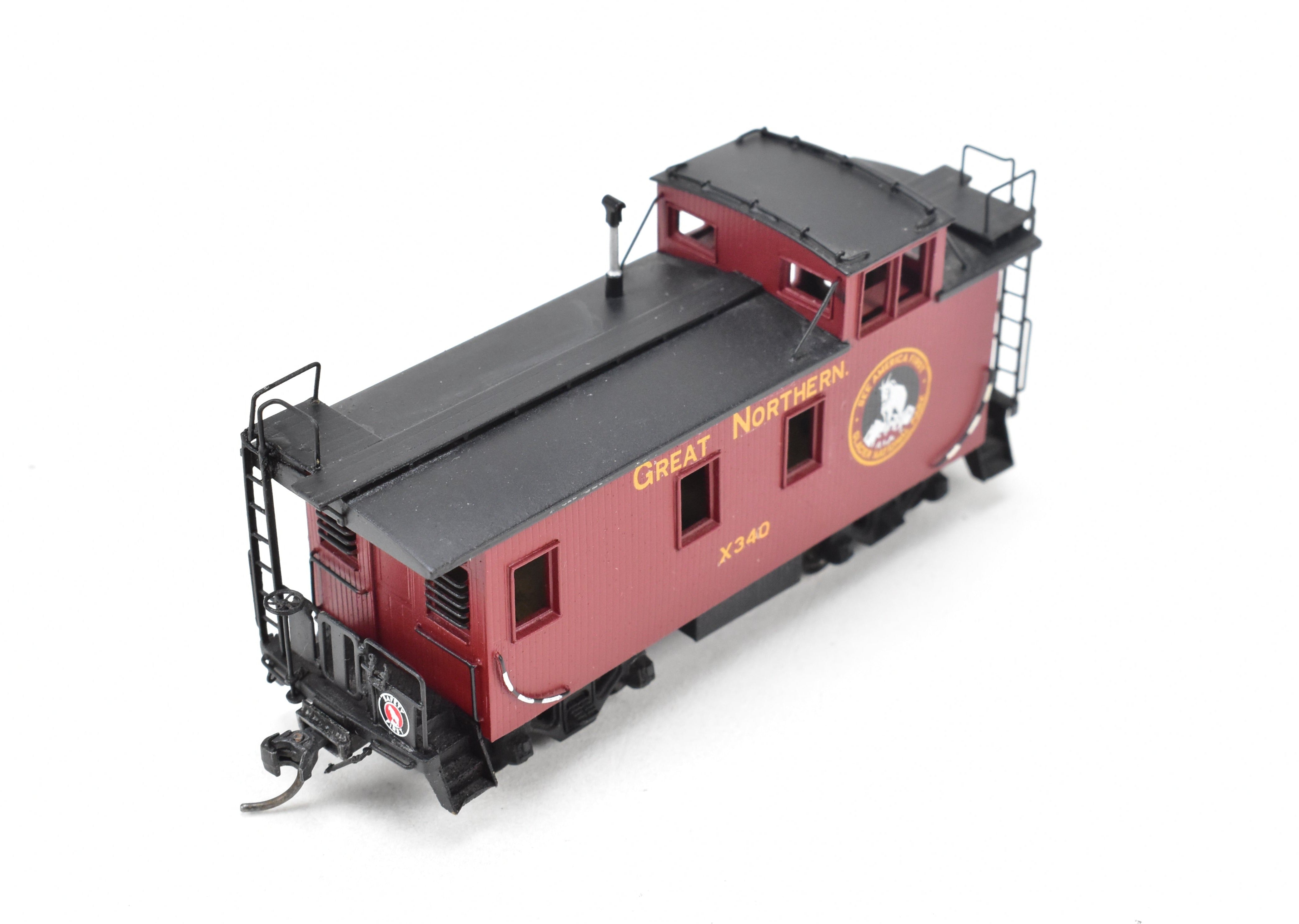 HO Scale Brass Model Train - Oriental Limited Great Northern Caboose X330 - 749, Custom - Painted Version C/P #X340