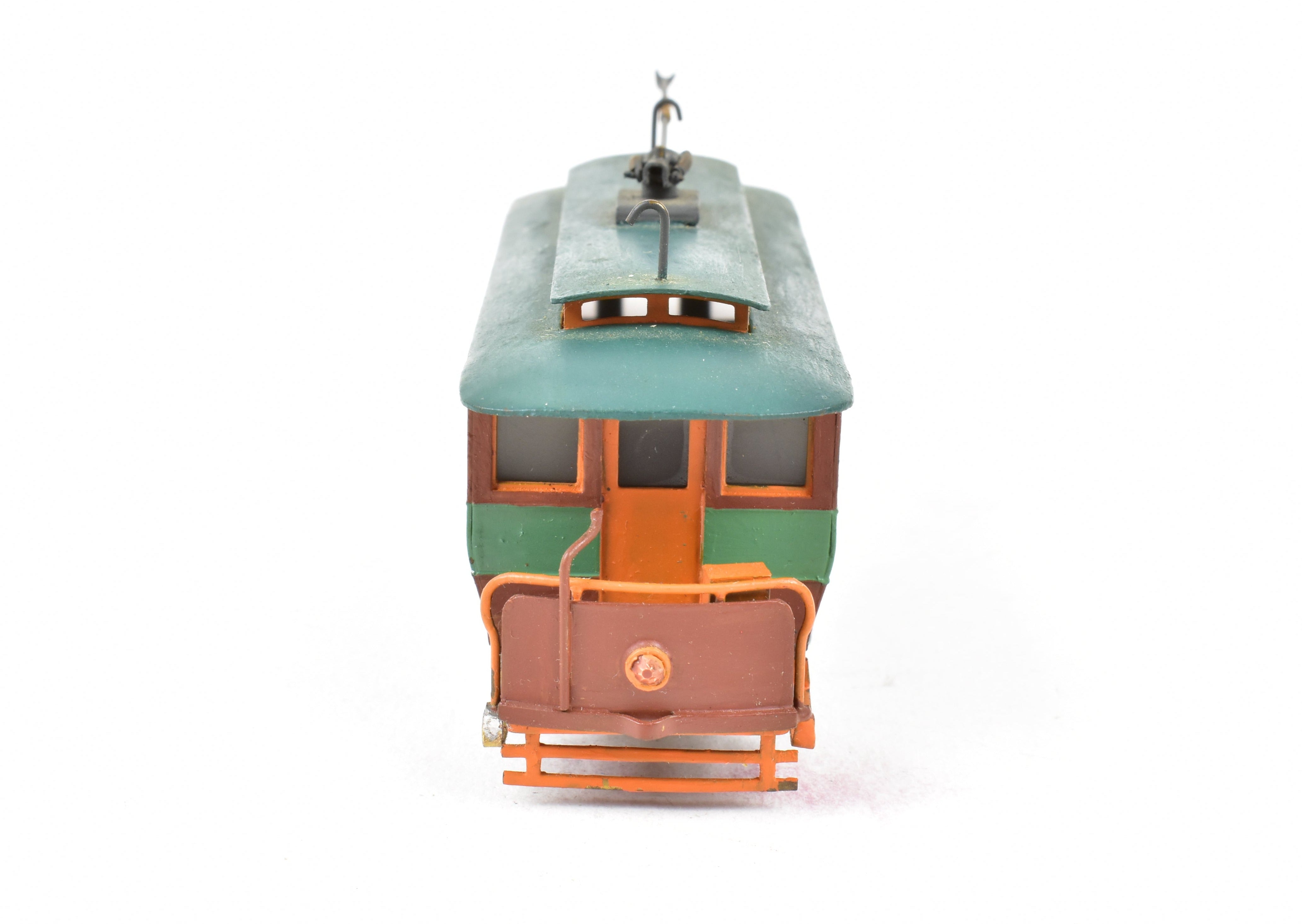 Custom Painted HO Brass Umpco Open End Trolley from 1970s Japan