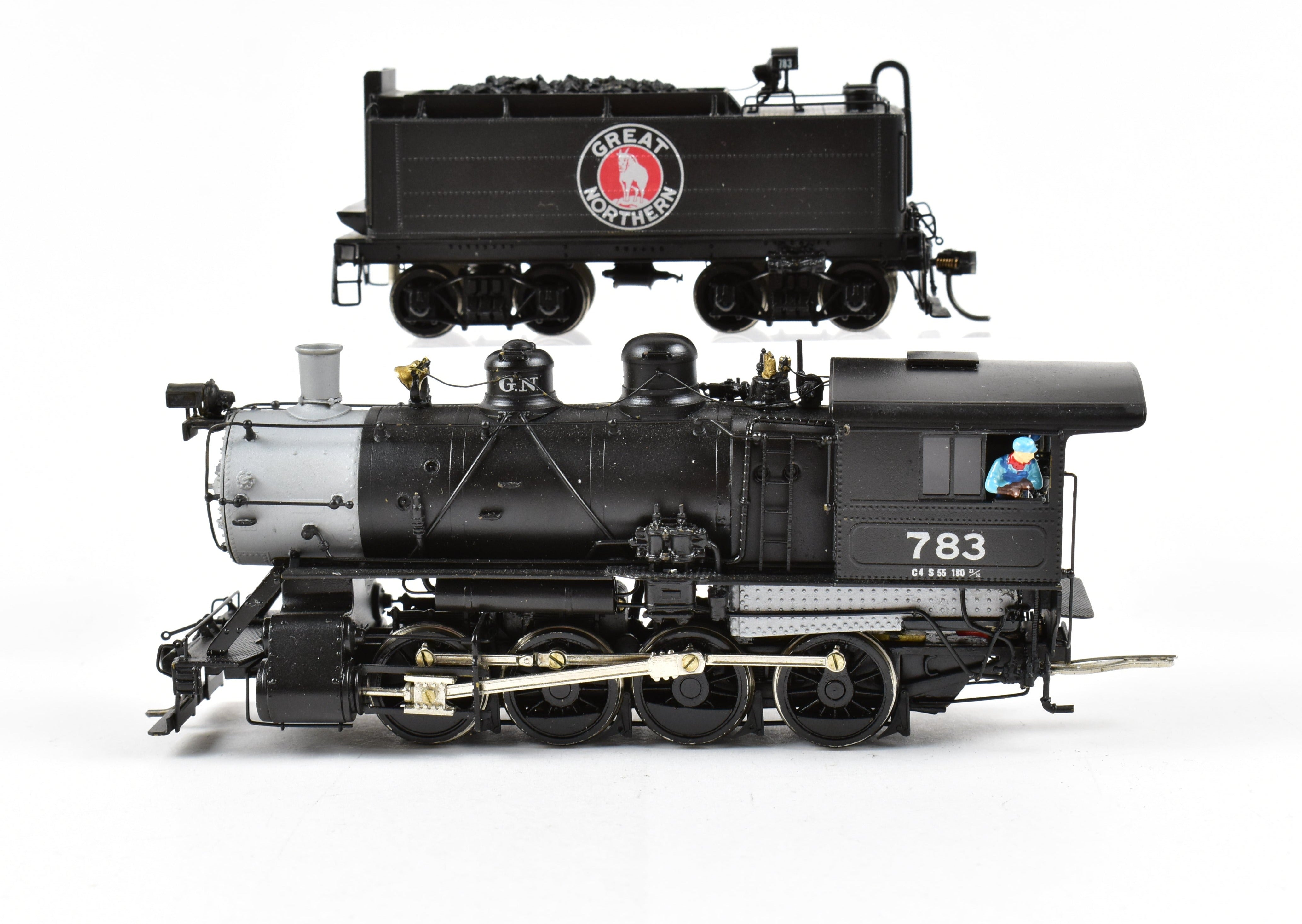 HO Scale Brass Model Train - Oriental Limited Great Northern Class C - 4 0 - 8 - 0 Switcher Locomotive CP No. 783