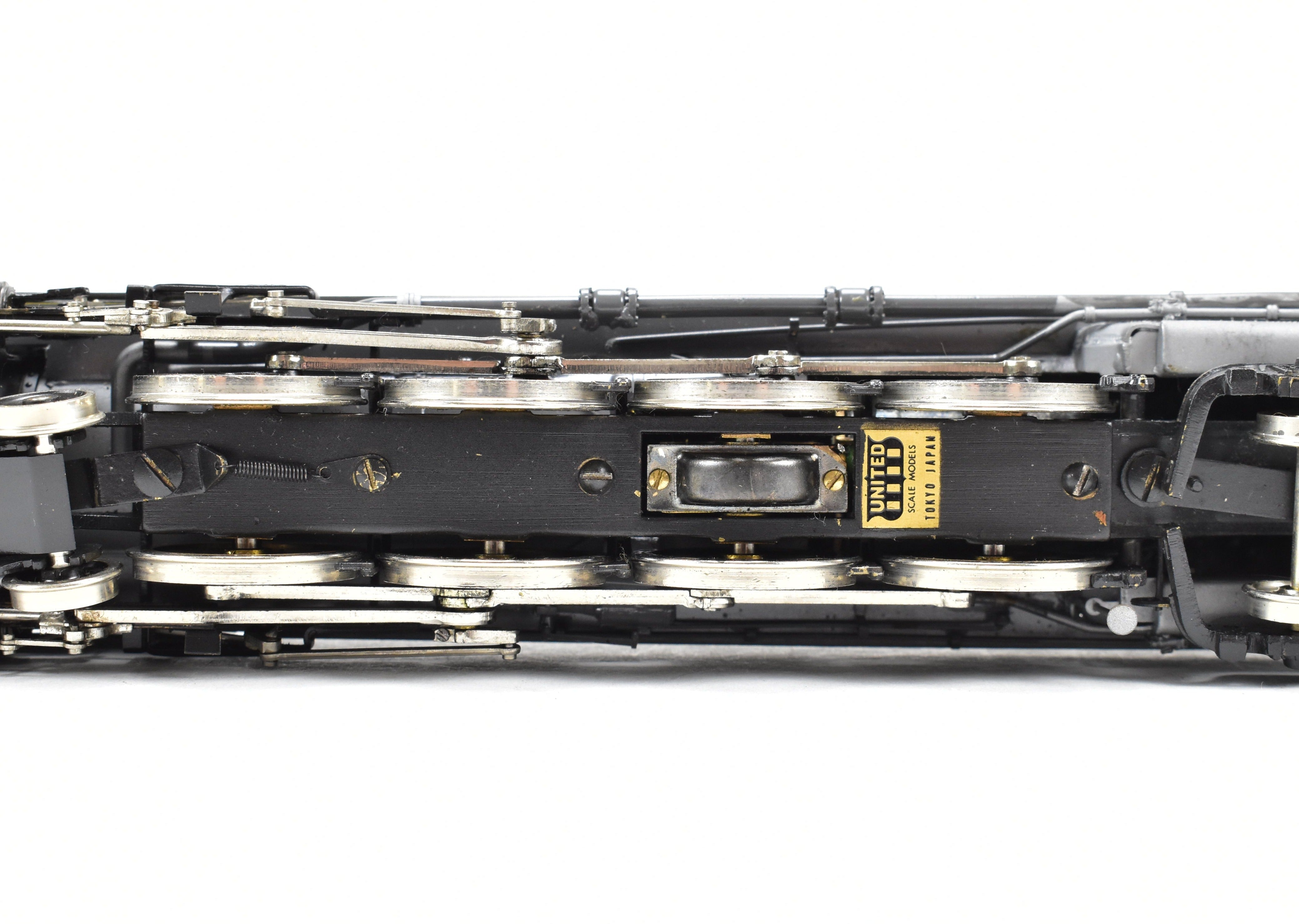 HO Scale Brass PFM - United Model Train - Union Pacific 4-8-4 Modern FEF-1 with Two-Tone Grey and Yellow Custom Paint, Run Number 807 from 1981