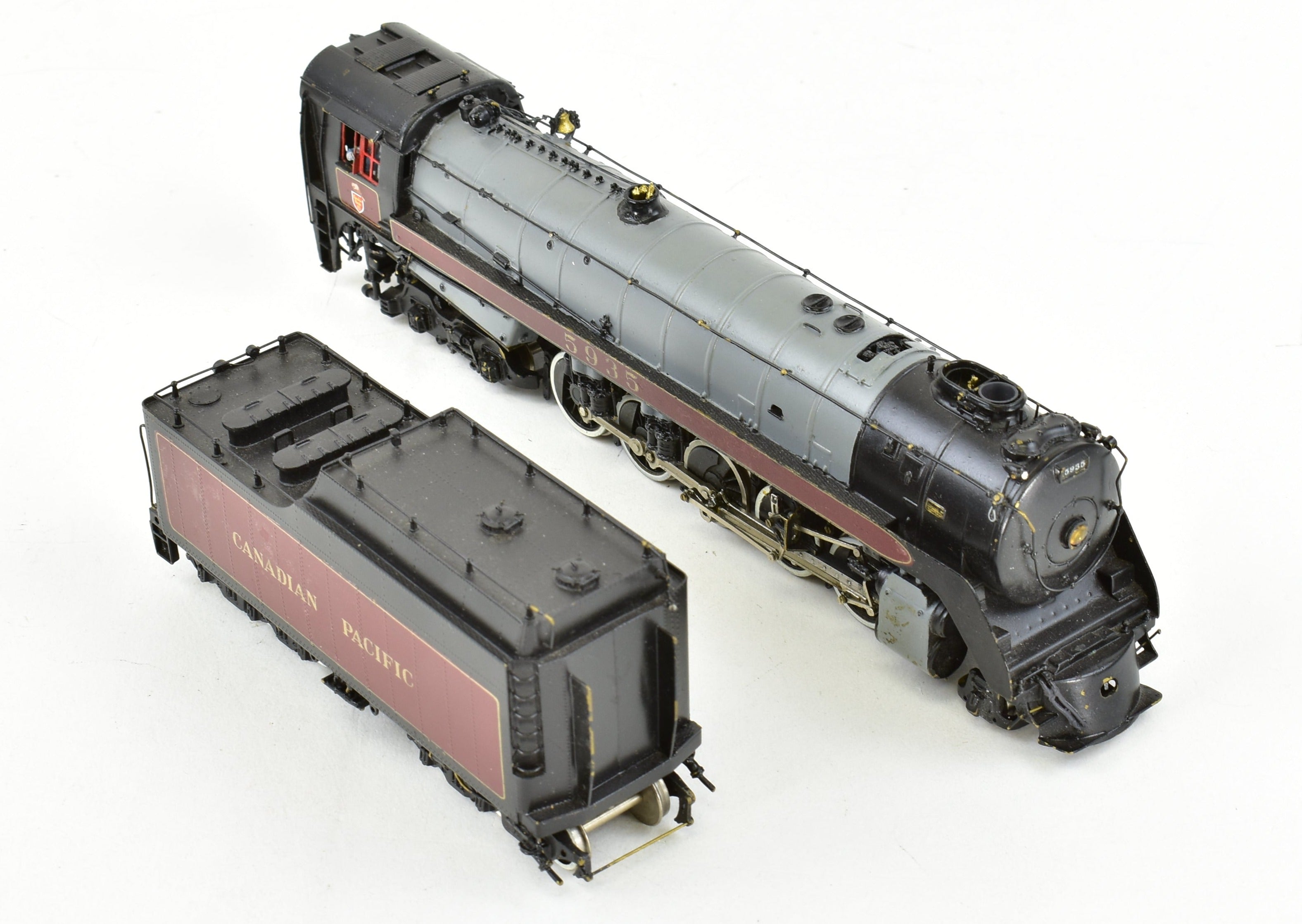HO Scale Brass Model Train - Van Hobbies Canadian Pacific Railway T-1c 2-10-4 Selkirk with Custom Painting