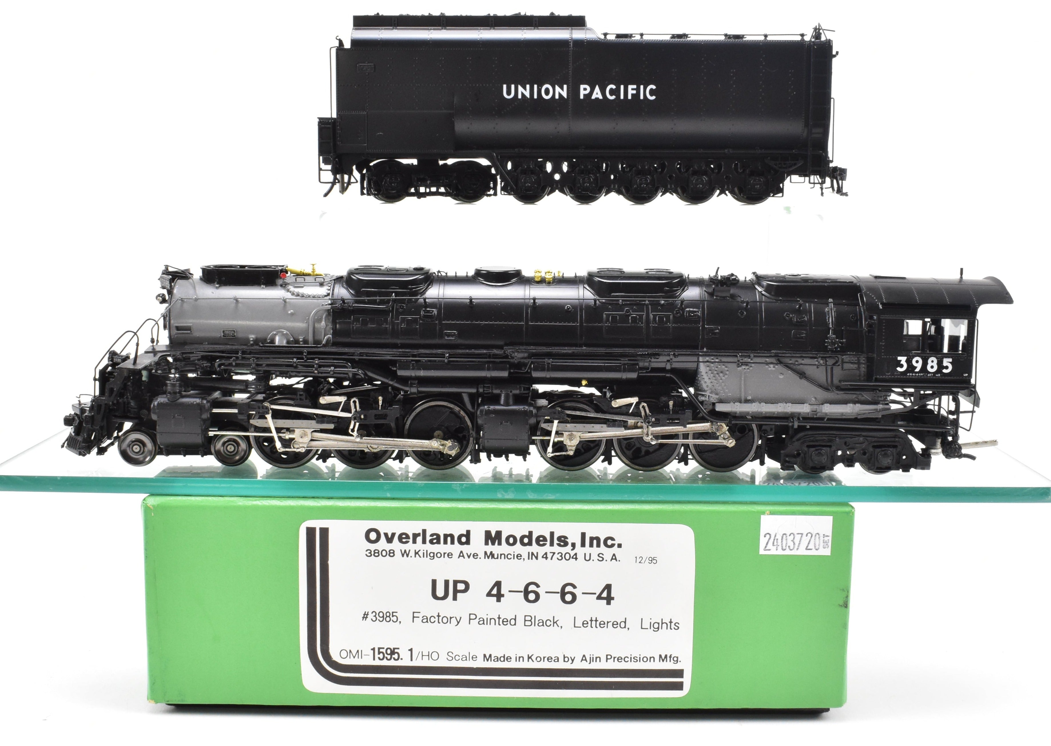 HO Scale Brass Union Pacific 4-6-6-4 Challenger FP 3985 Excursion Model by Overland
