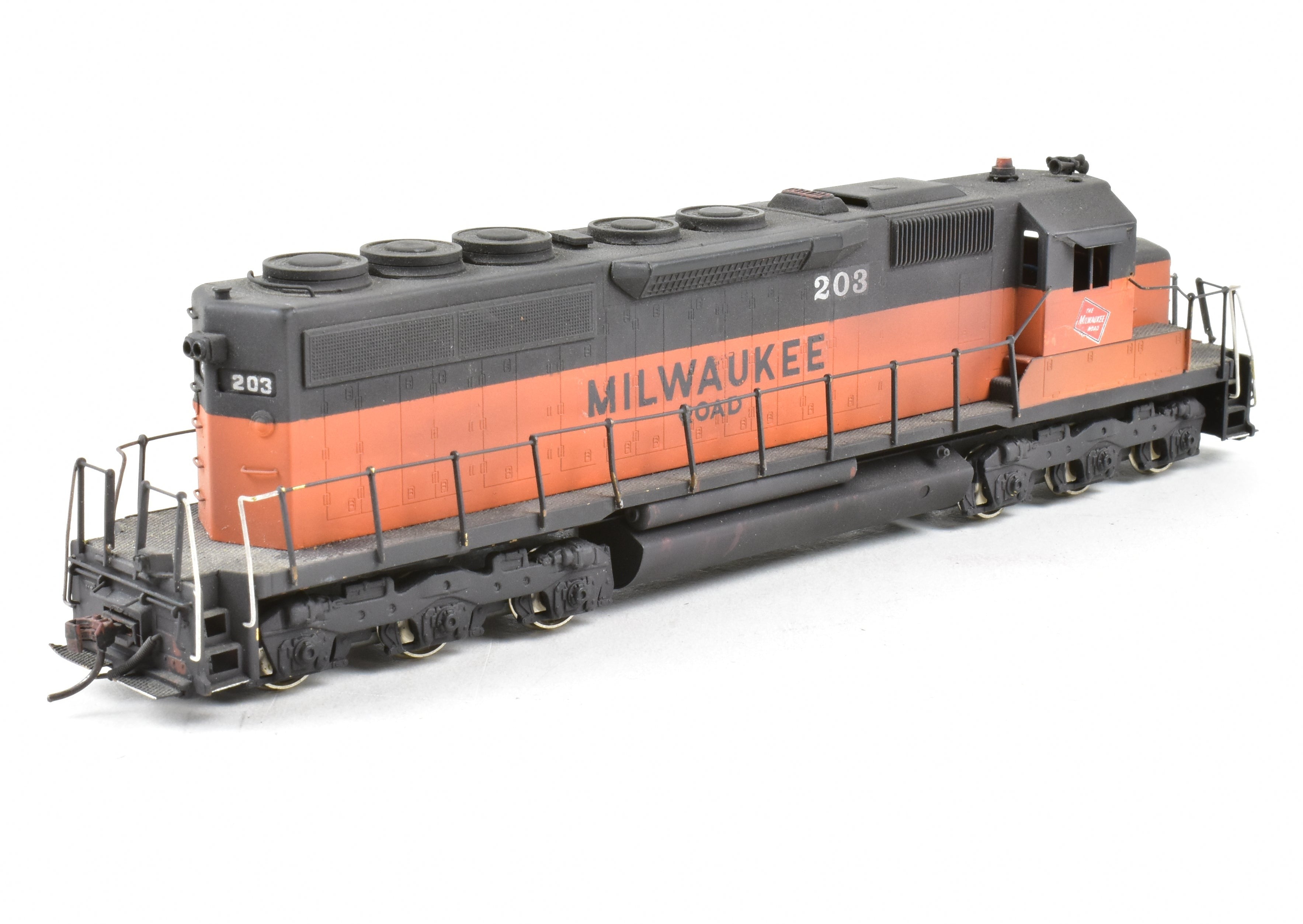 Custom Painted HO Brass Alco Models MILW Milwaukee Road EMD SD40 Diesel #203