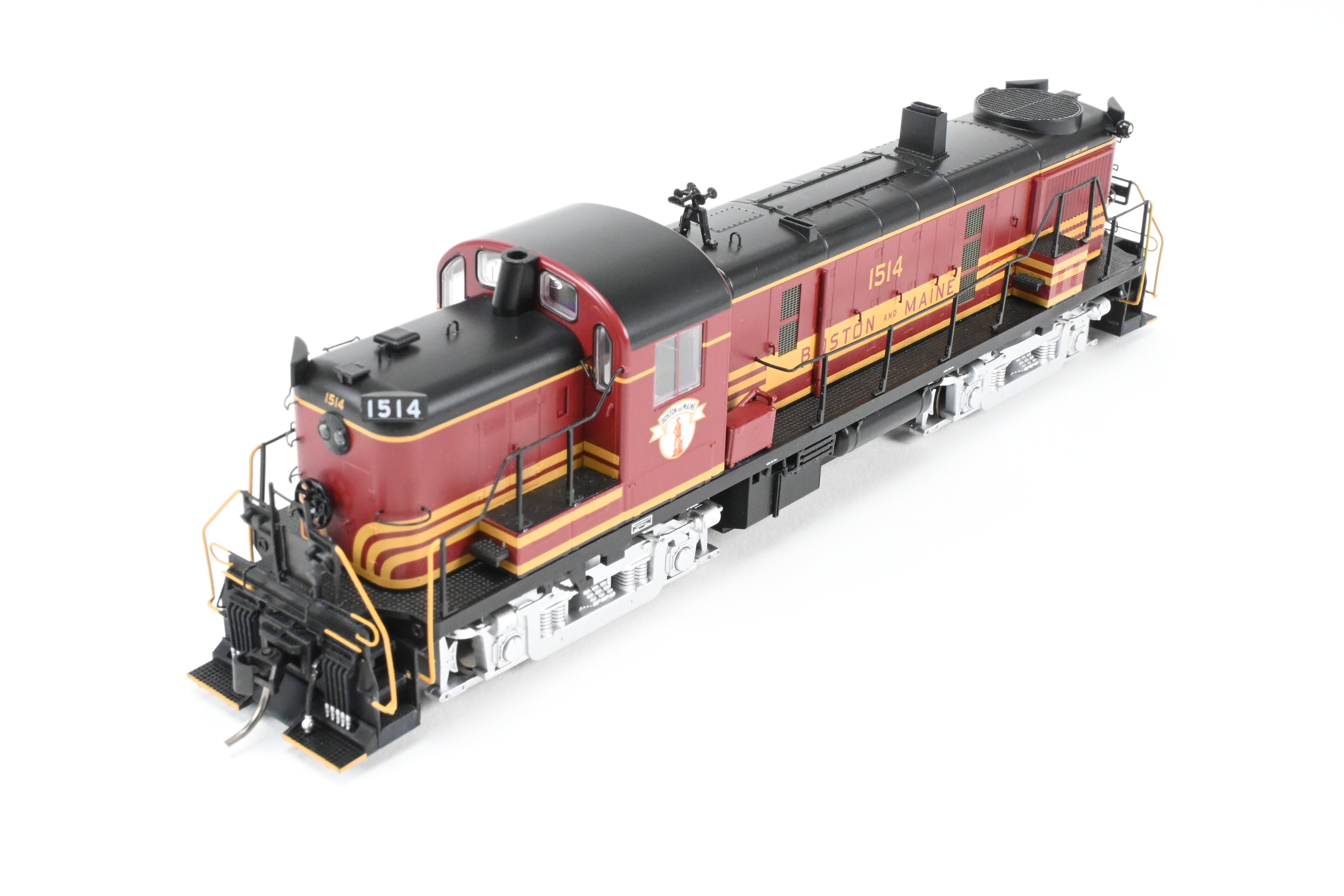 HO Scale Bowser Executive Line Boston & Maine Alco RS - 3 Phase III Model Train Engine with ESU DCC & Sound, Factory Painted as No. 1514
