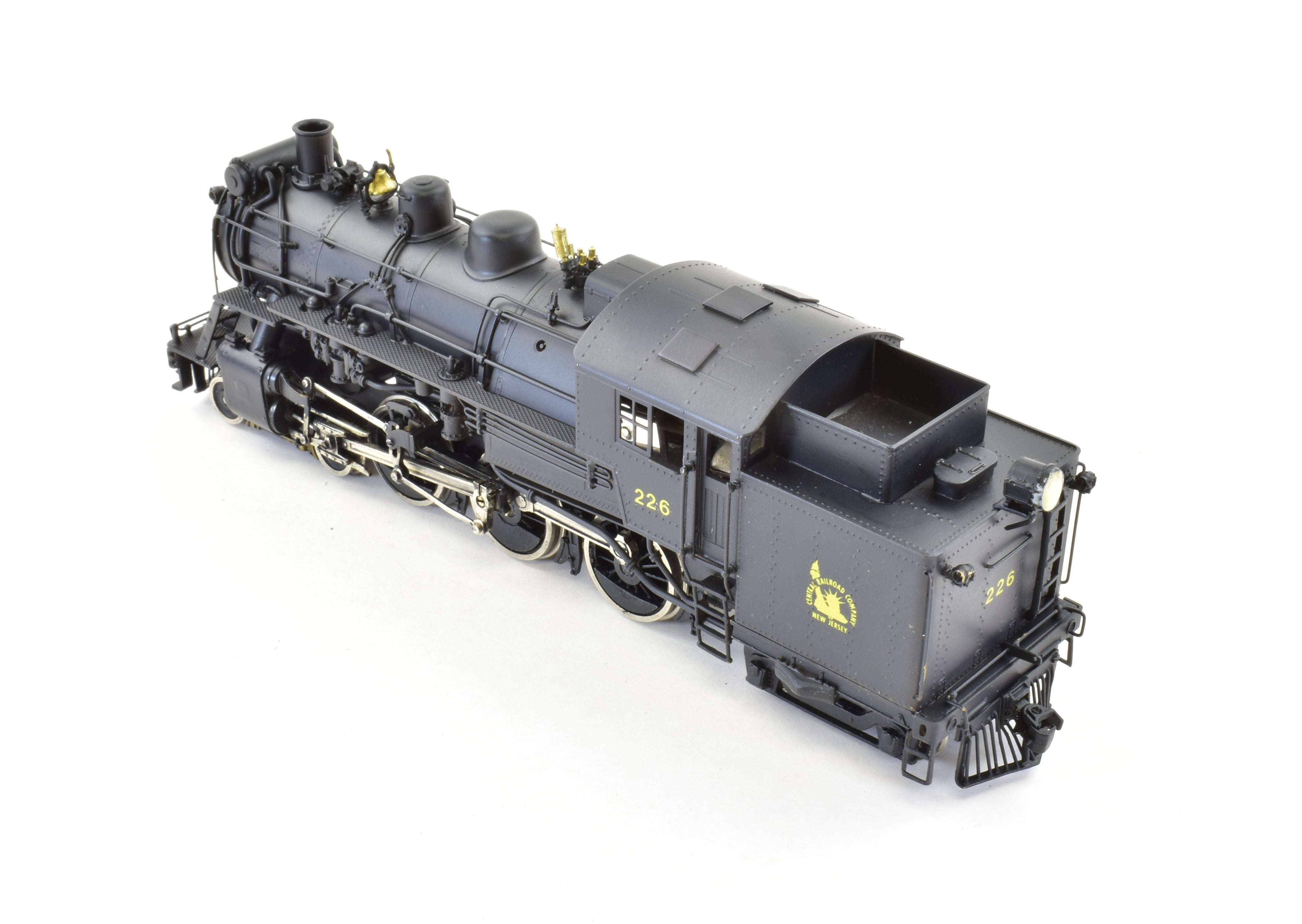 HO Scale Brass Model Train PFM - United CNJ - Central Railroad Of New Jersey 4-6-4T H-1S Custom Painted Locomotive