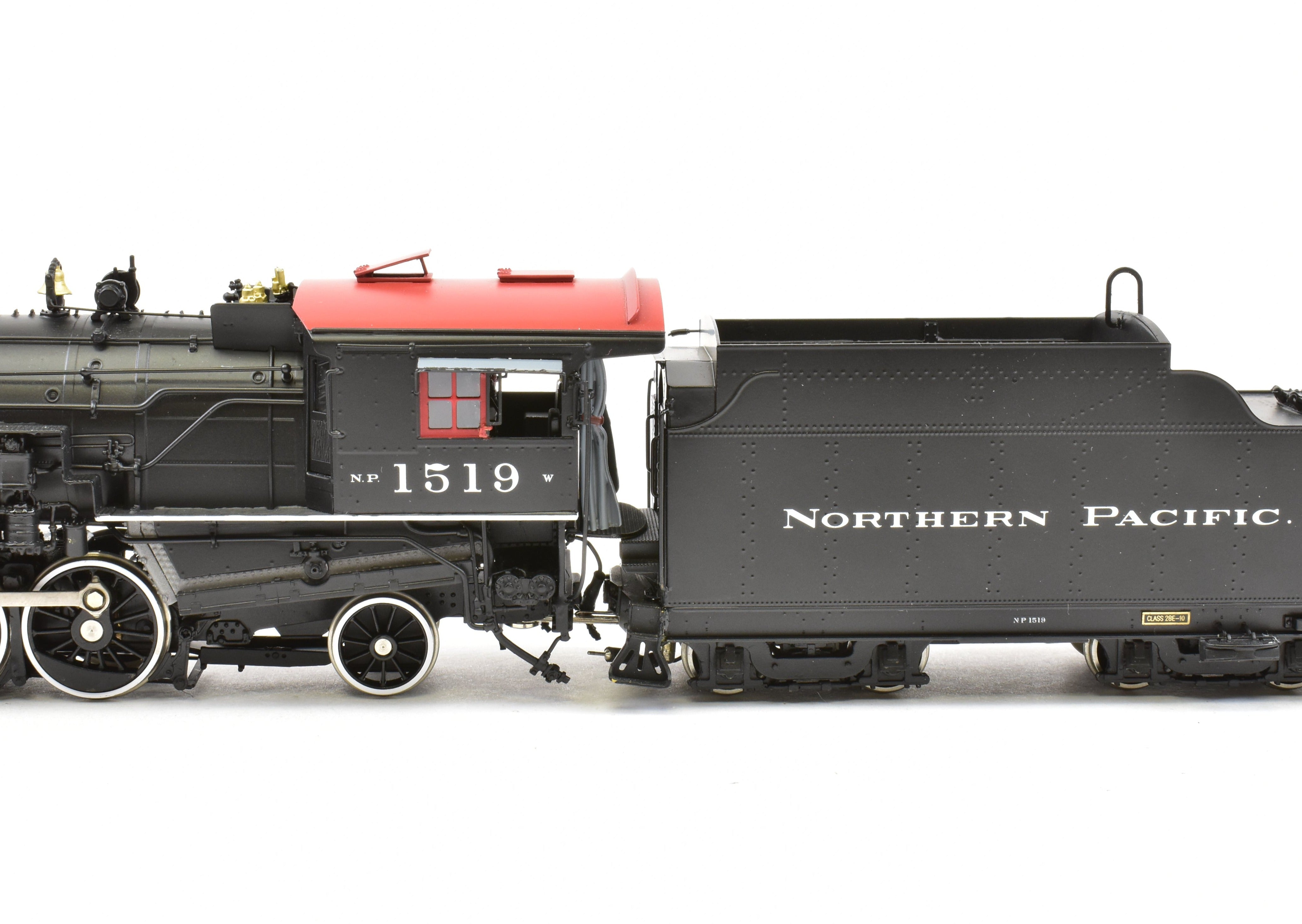HO Scale Brass Northern Pacific Class W 2-8-2 Version 1A Painted Locomotive No. 1519 by W&R