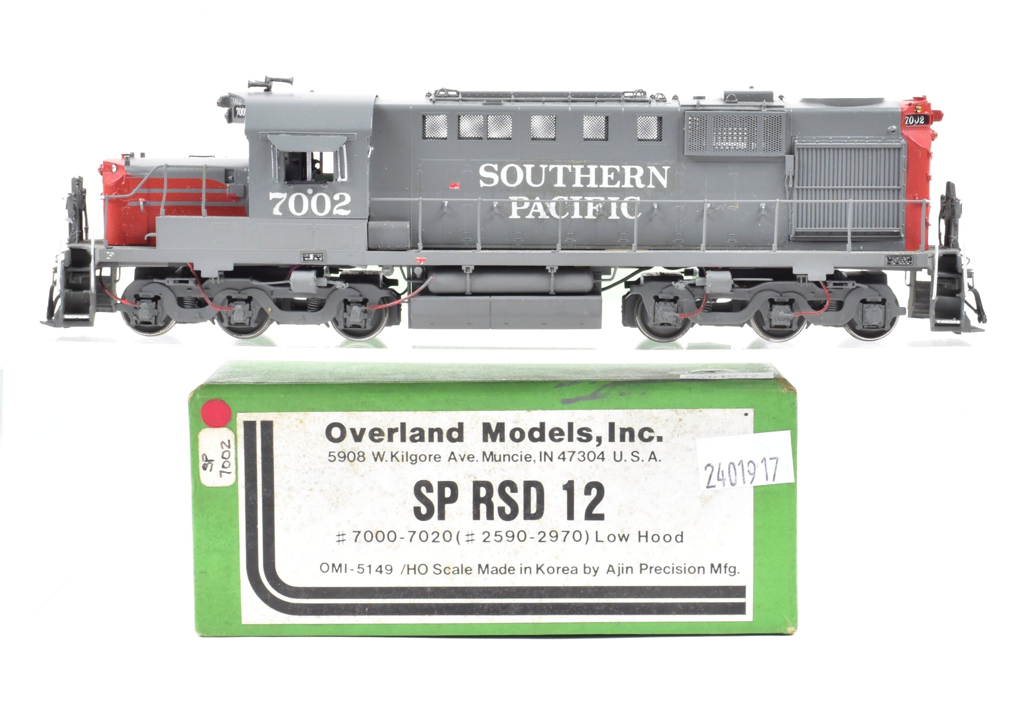 HO Scale Brass SP Southern Pacific Alco RSD - 12 Model #7002 by Overland Models
