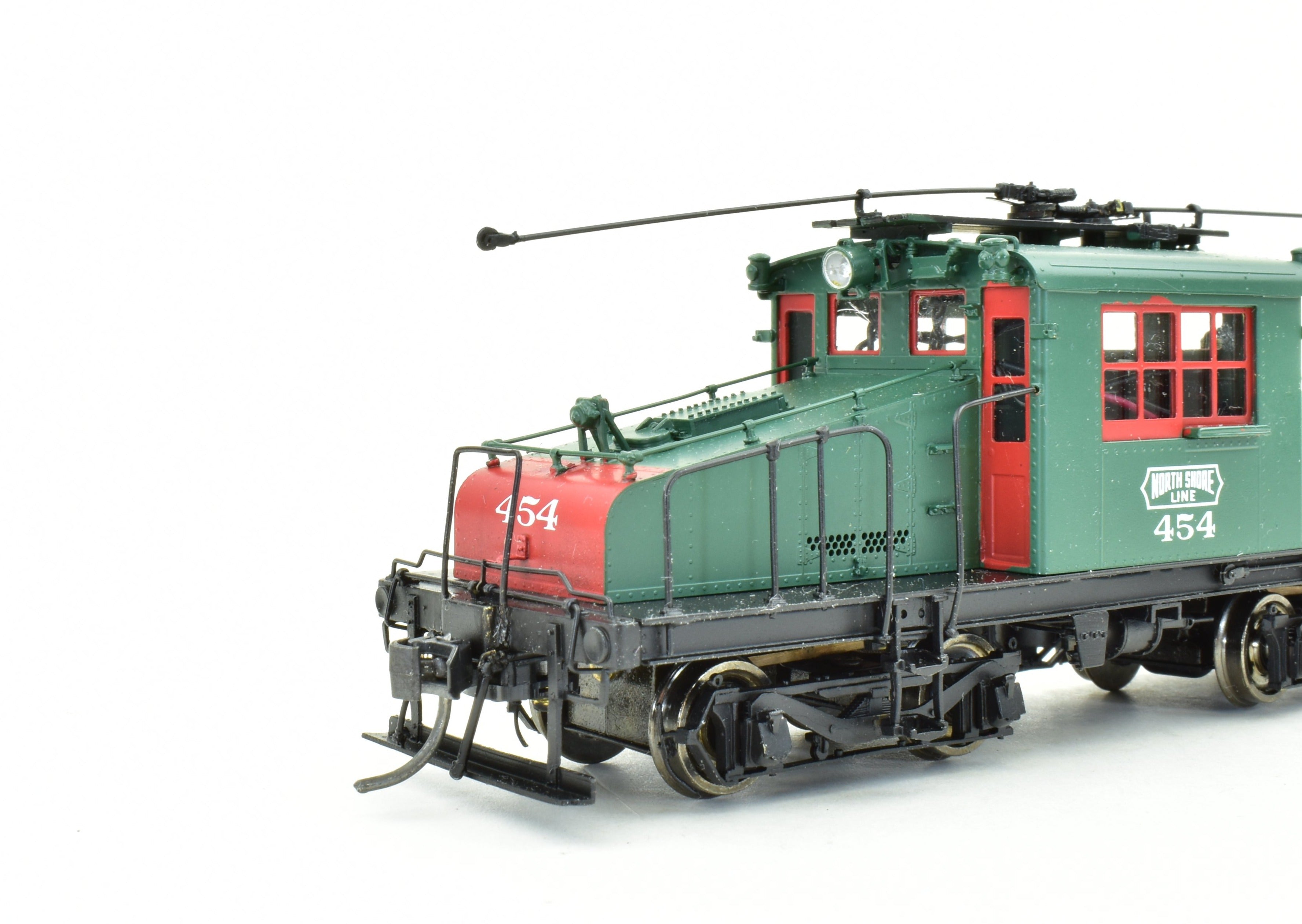 HO Scale Brass CNS&M North Shore Line GE - ALCO Steeple Cab Electric #454 FP Model