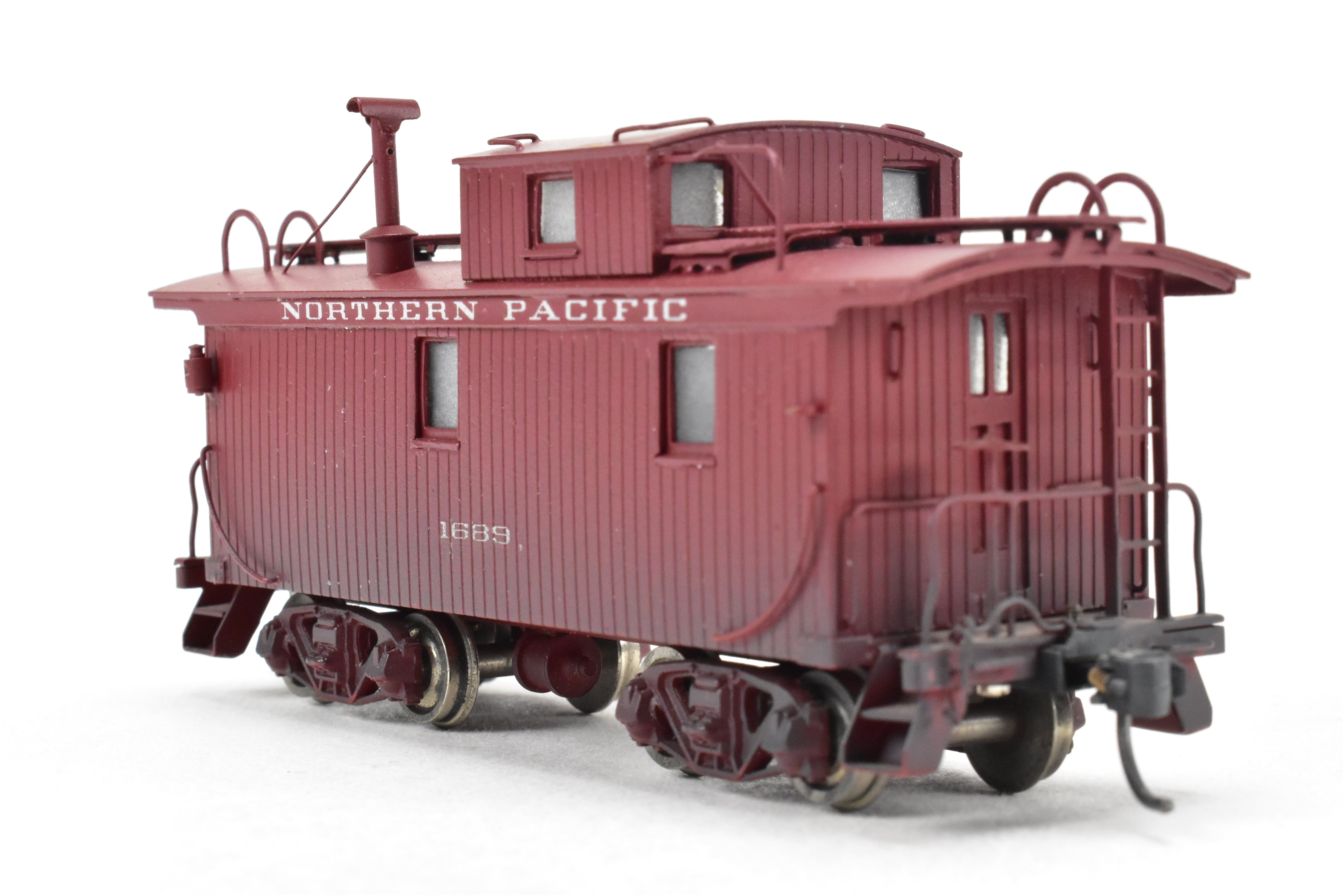 1965 HO Brass PFM United NP Northern Pacific Wood Caboose CP #1689