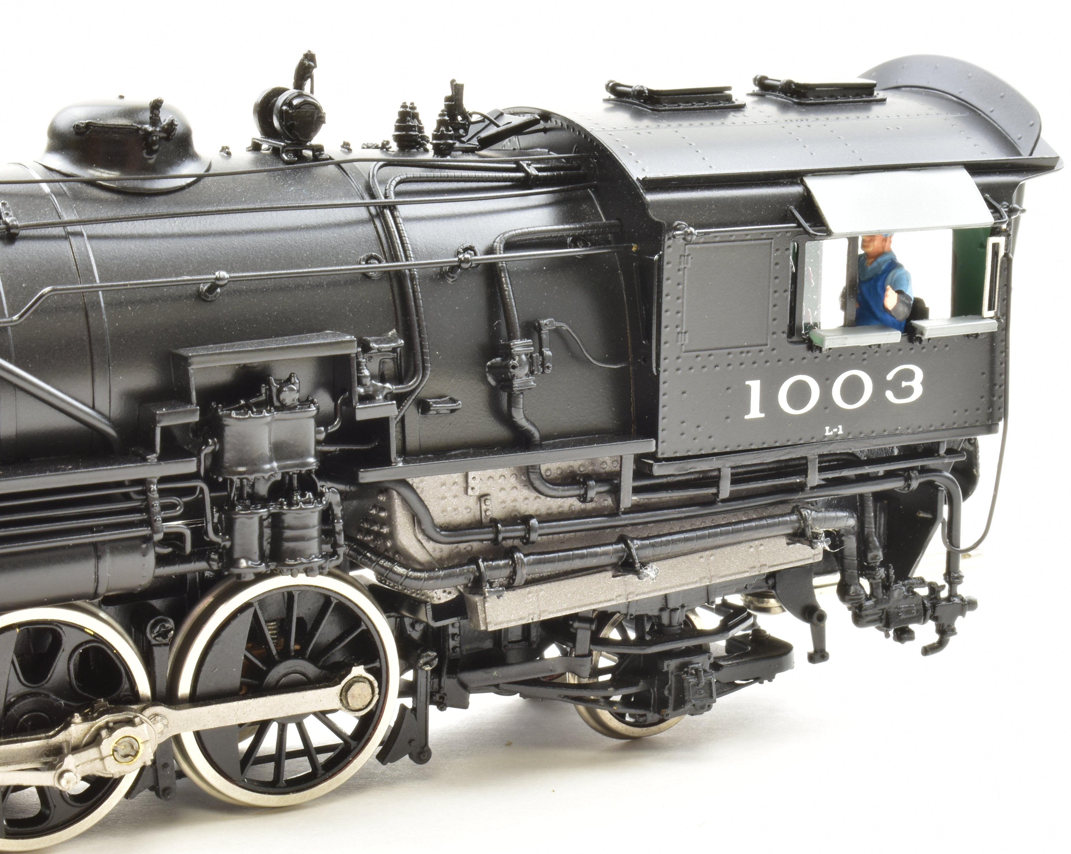 HO Scale Brass Division Point Soo Line Mikado 2-8-2 Locomotive Model #1003 from the 1940s Era