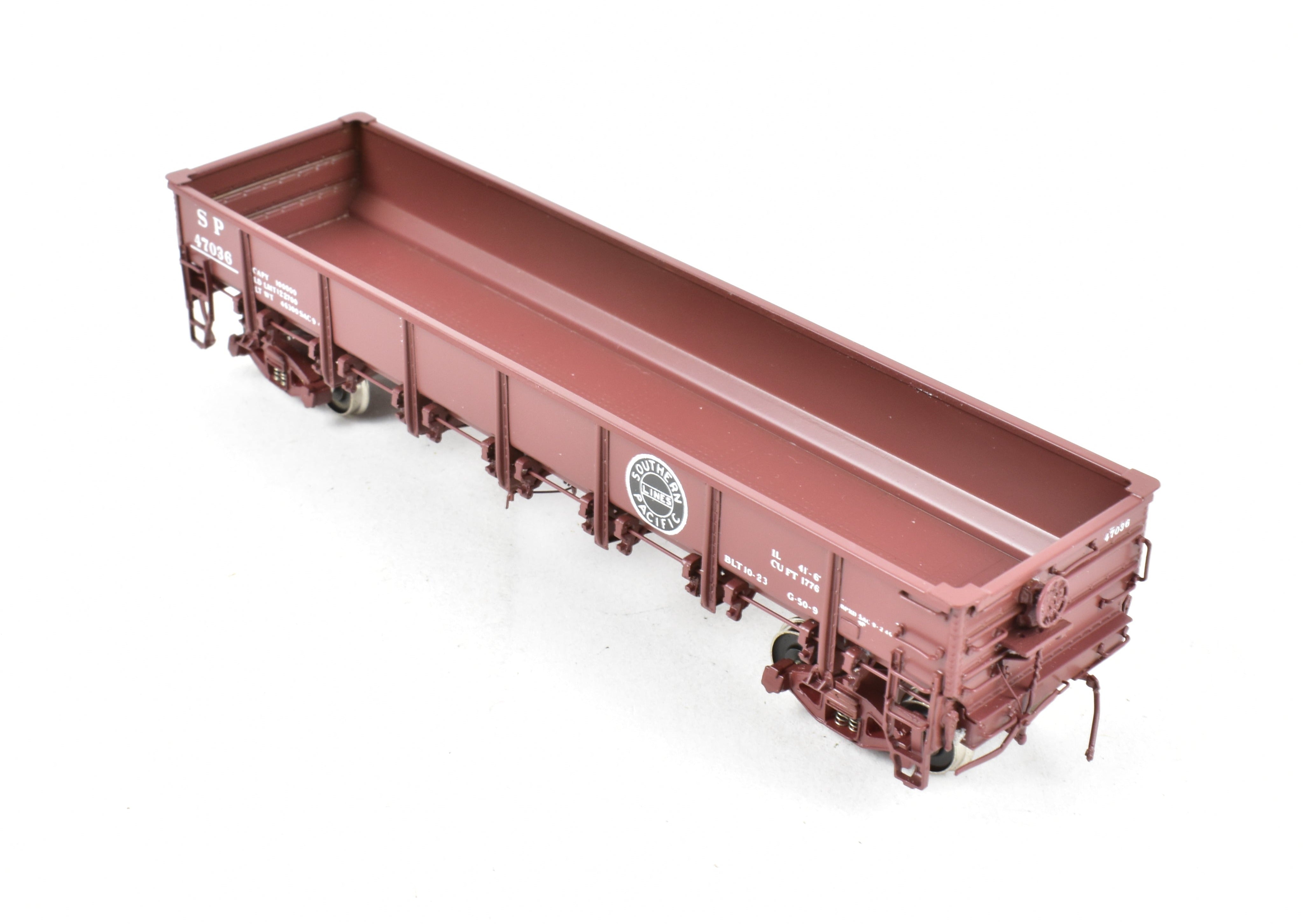 1940s HO Scale Brass Southern Pacific G50 - 9 Drop Bottom Gondola by Challenger Imports