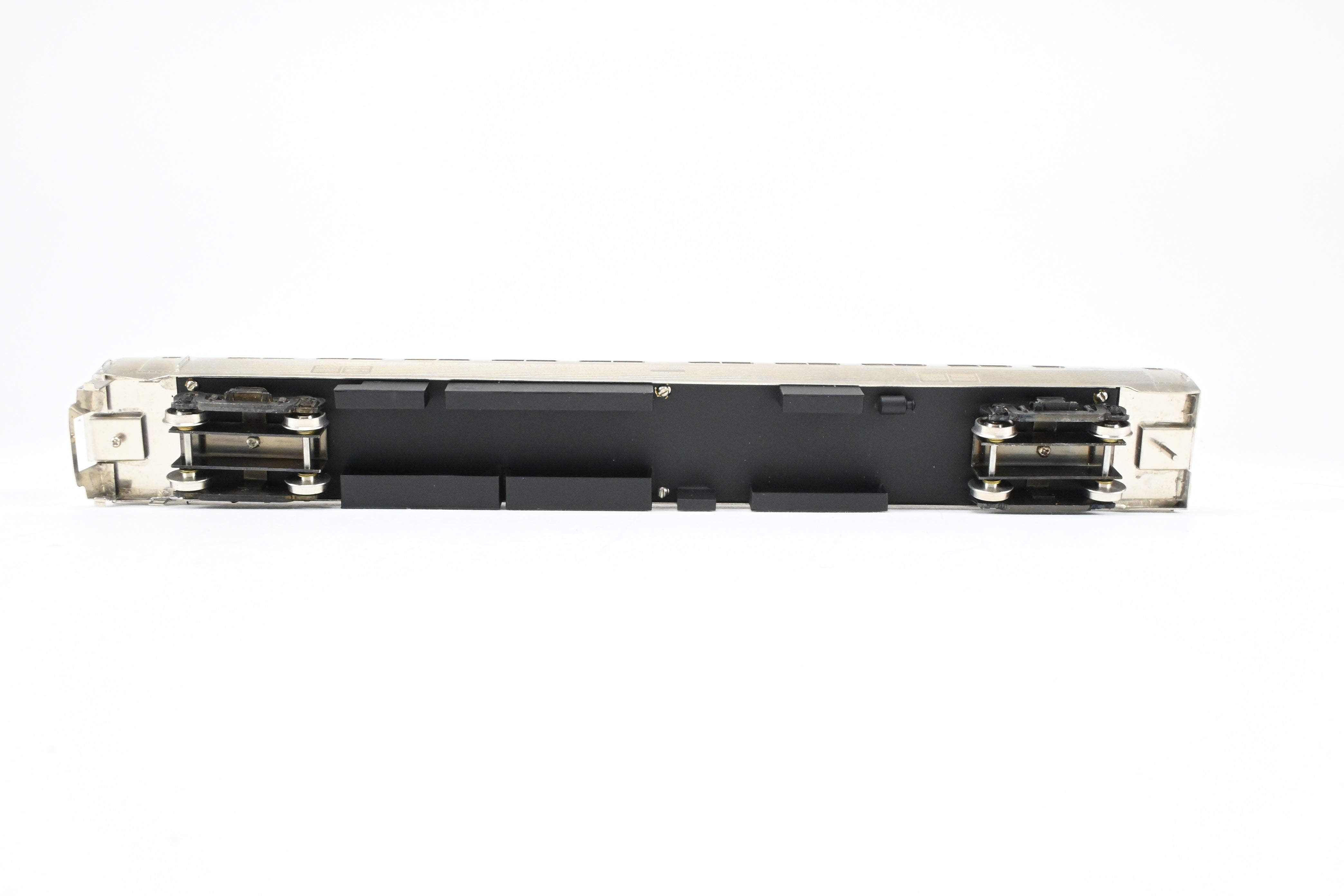 HO Scale Brass Gem Models Collectible PC - Penn Central/Amtrak Budd Metroliner 2-Car Set (1 Powered and 1 Non-Powered) with Factory Plated and Unlettered Finish