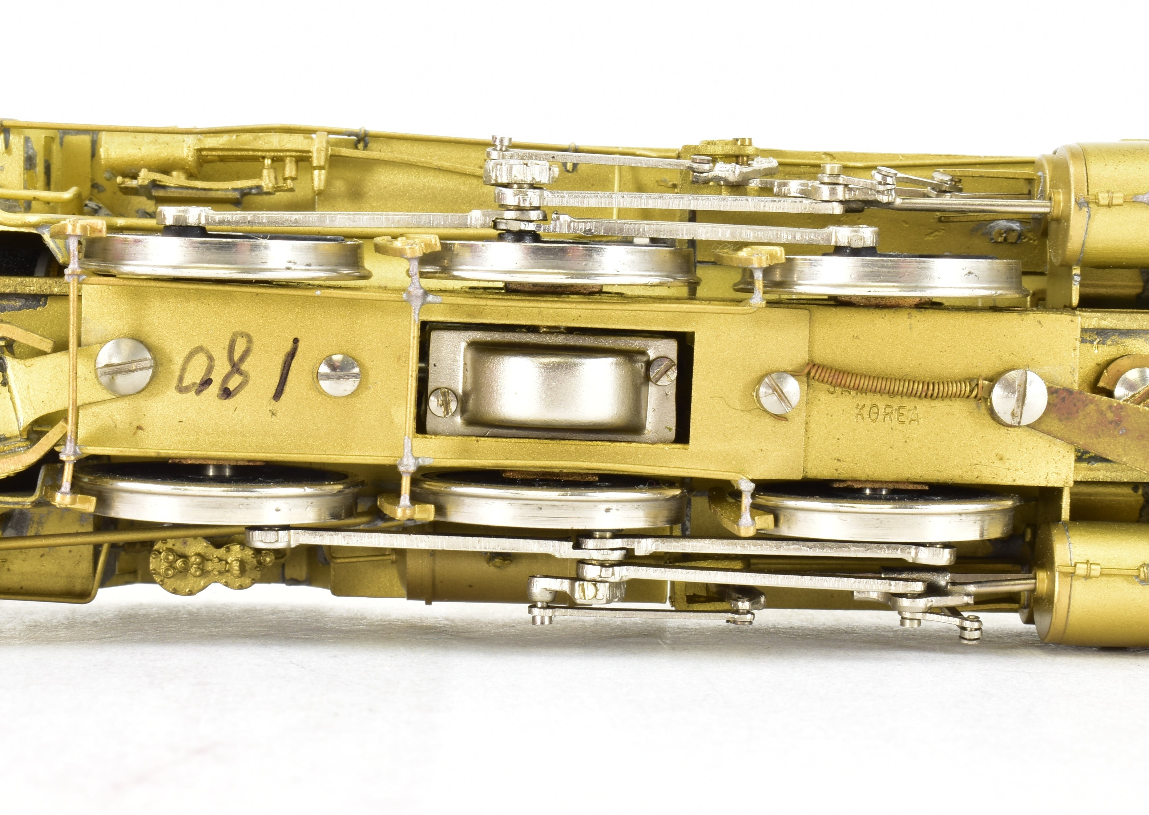 HO Brass Key Imports ATSF Santa Fe 1000 Class 2-6-2 Prairie Model with Spares