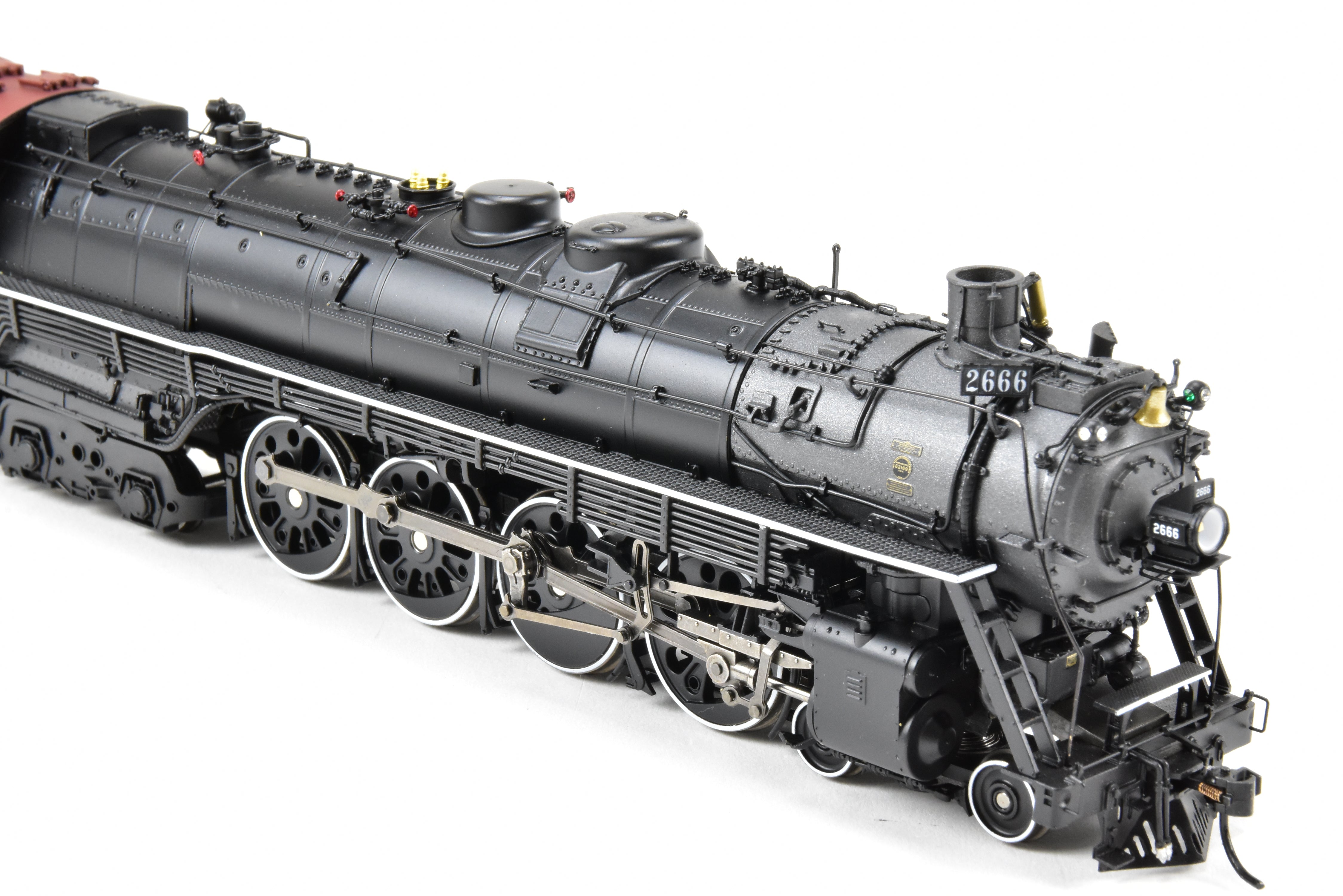 HO Scale Brass Hybrid Model Train by BLI - Broadway Limited Imports, NP - Northern Pacific A - 3 4 - 8 - 4 FP #2666 with Smoke and Paragon 4 Sound for Both DC and DCC Layouts