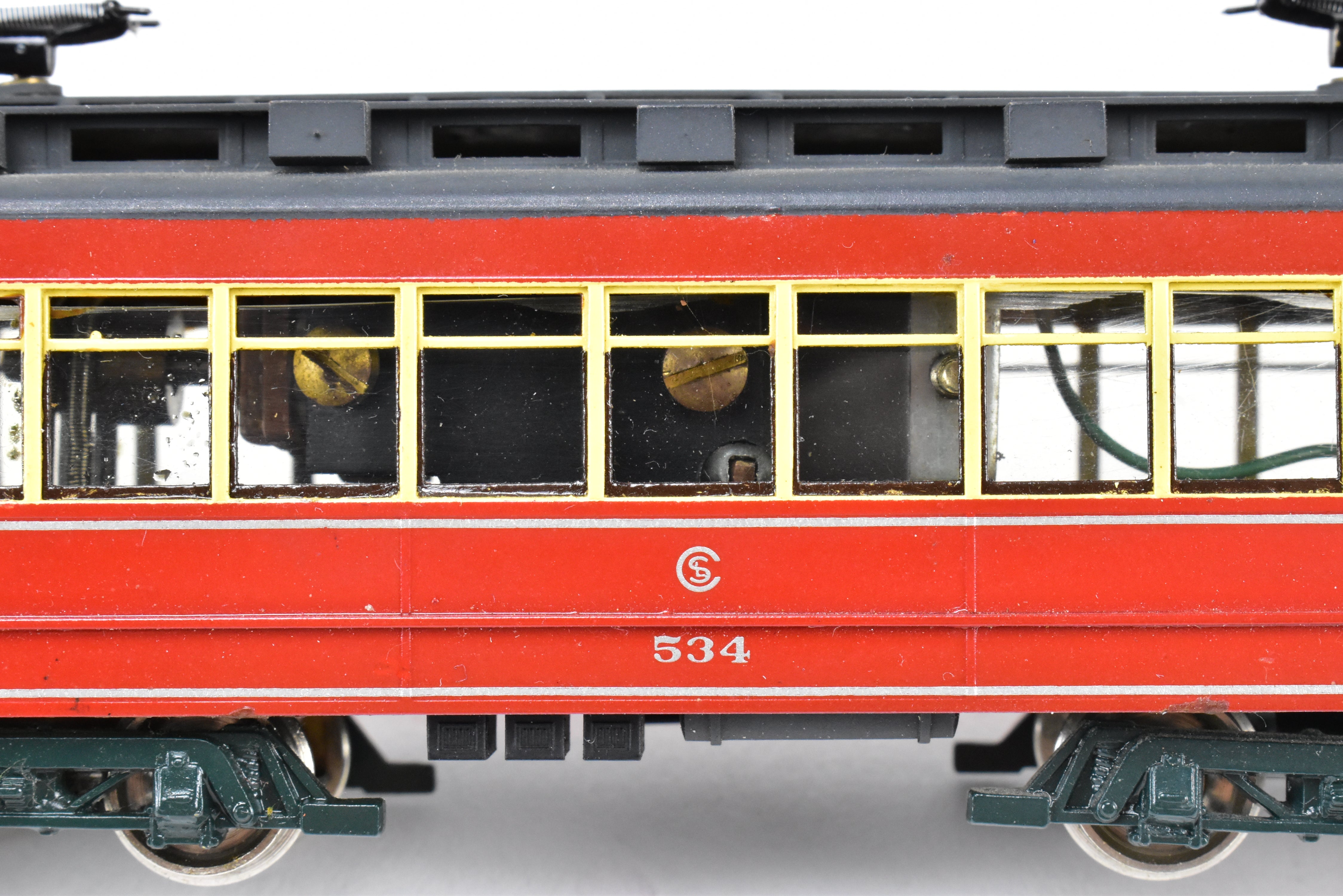 HO Brass Fairfield 343 CSL Chicago Surface Lines Pullman Car #534 Custom Painted
