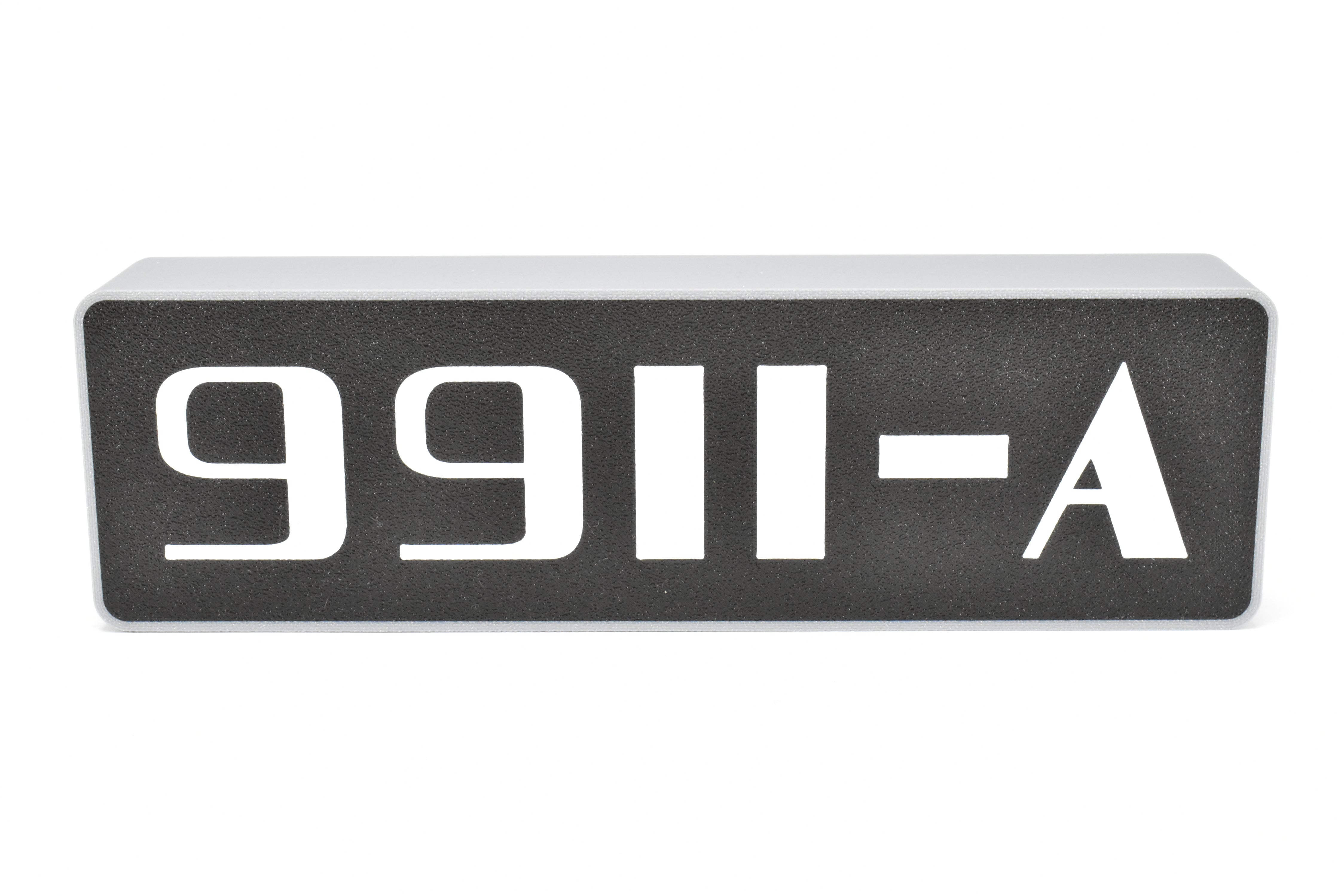 Custom 3D Printed & Illuminated CB&Q Burlington Route #9911A Number Board Sign