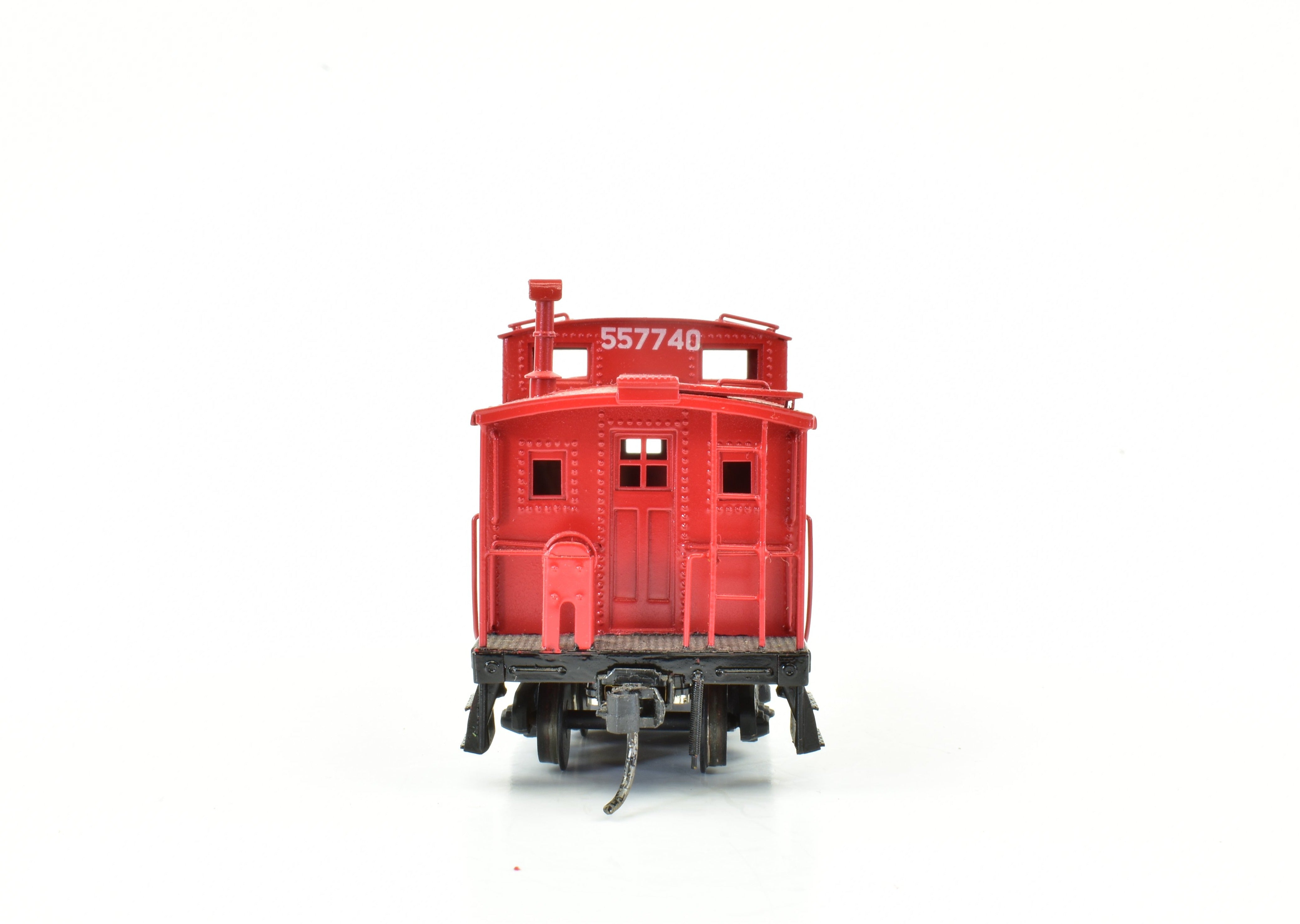 HO Scale Brass Westside Model Co. Norfolk & Western Steel Caboose with Custom Painting and Kadee Couplers